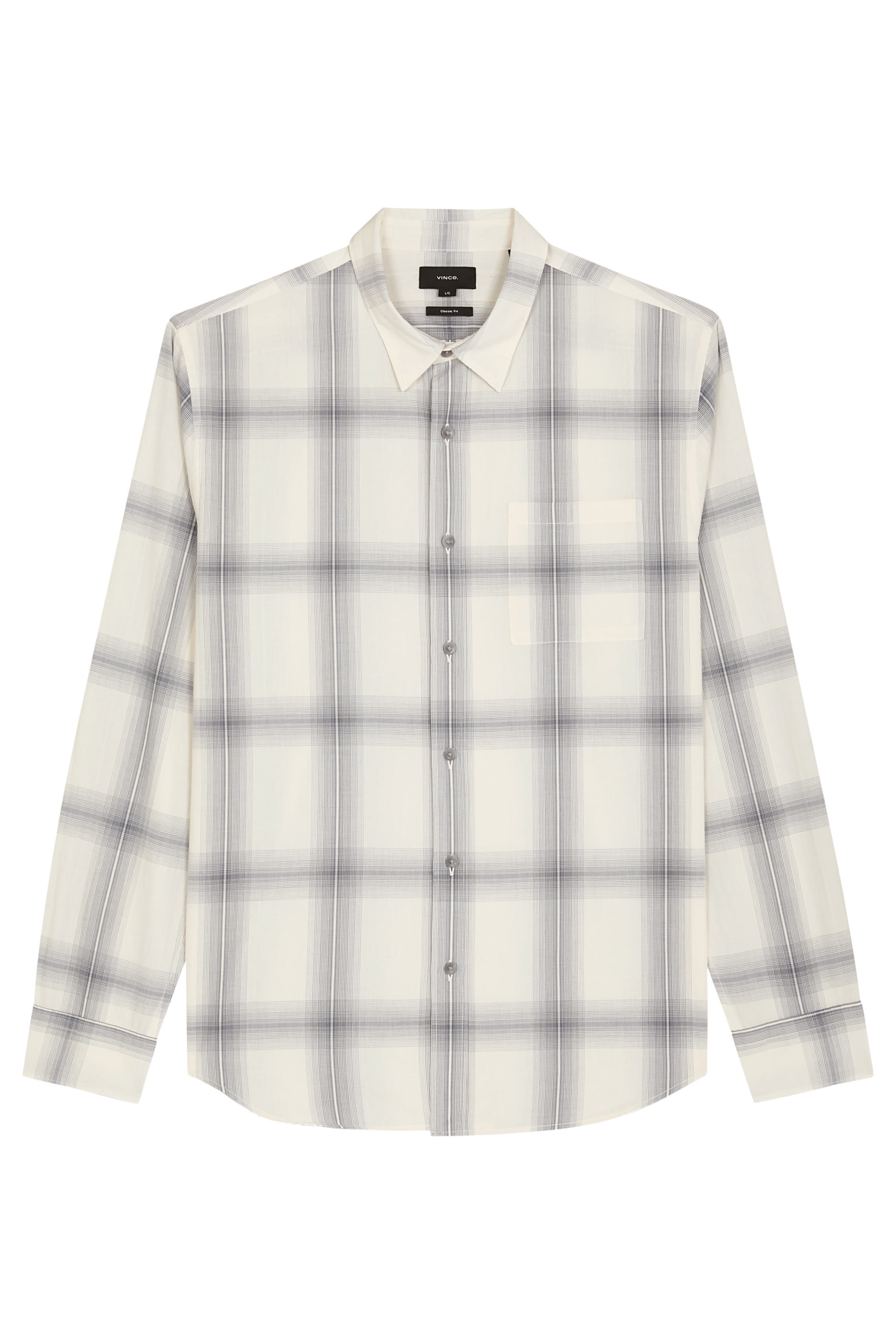 Townes Plaid Cotton Button-Front Shirt 