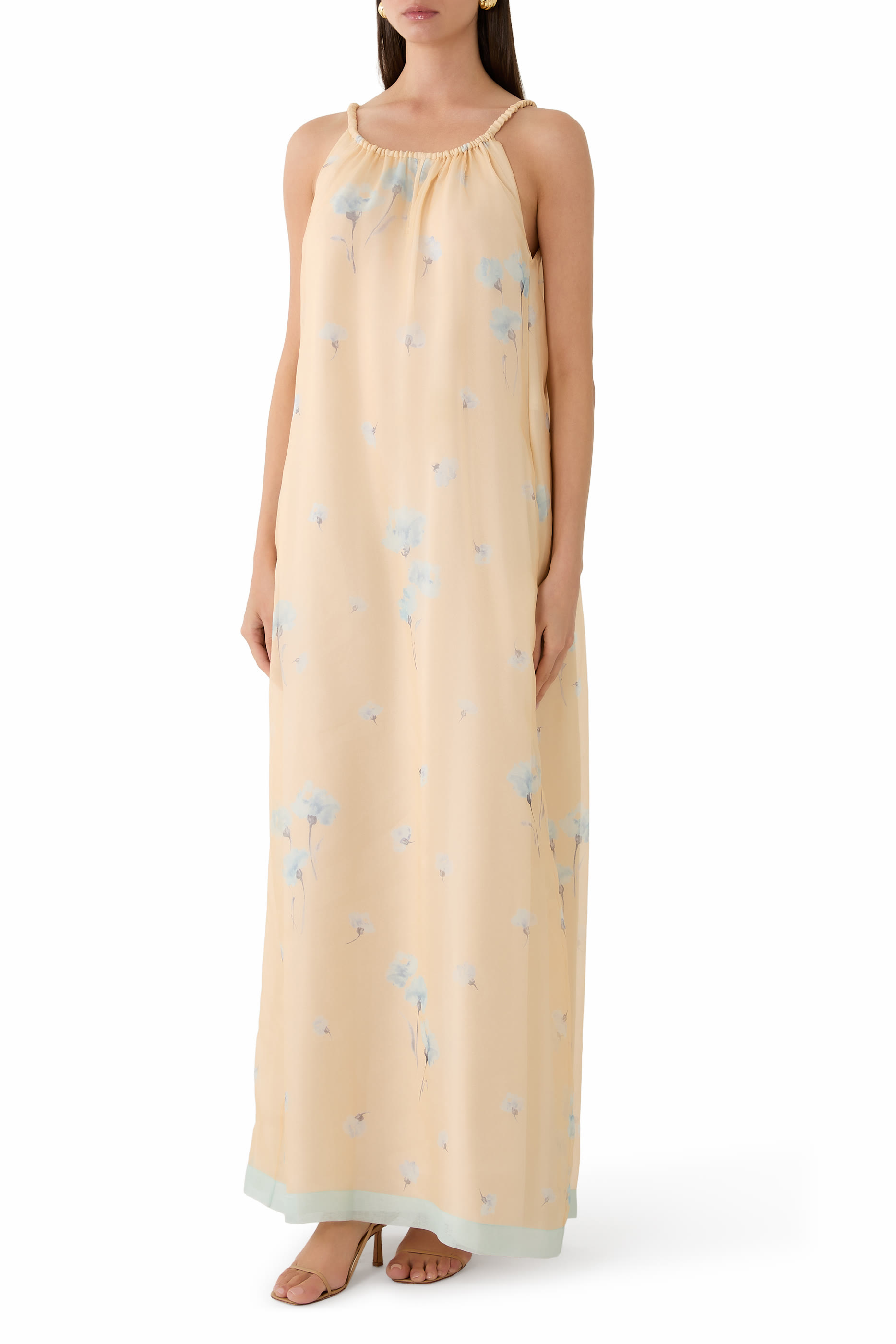 Silk Organza Long Dress