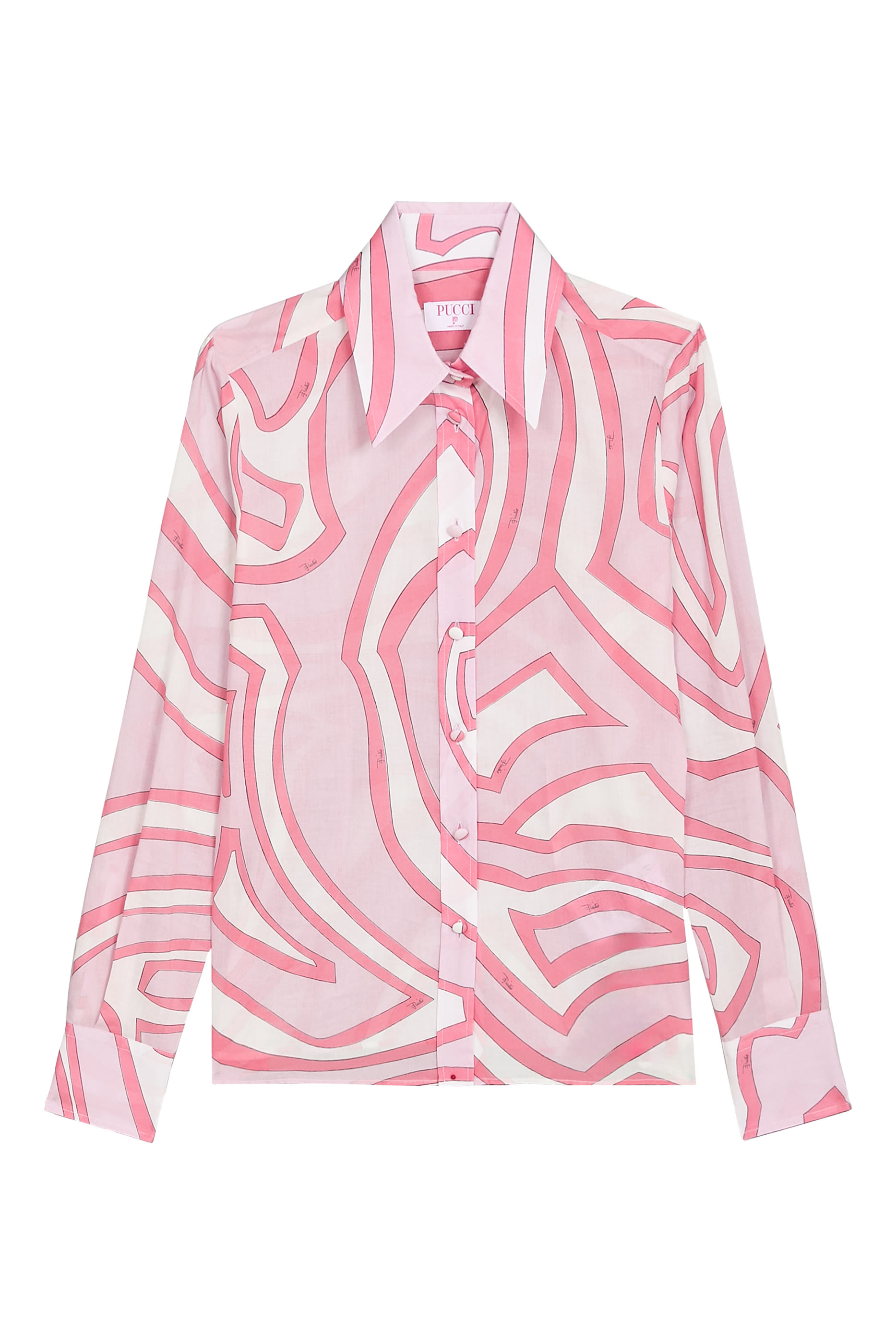  Iride-Print Button-Down Shirt 