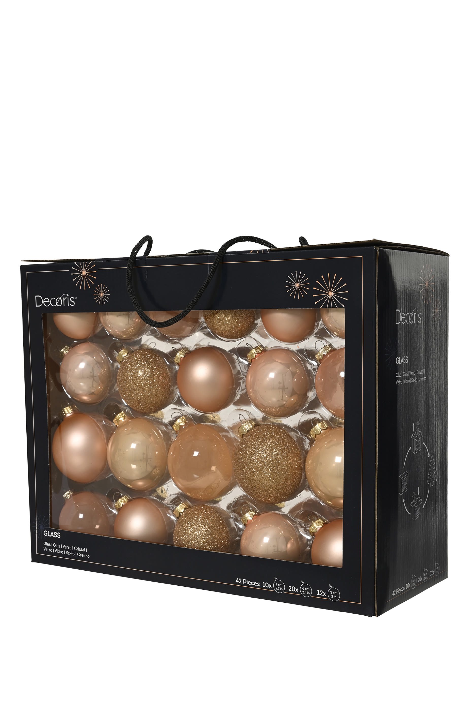 Glass Bauble, Set of 42 