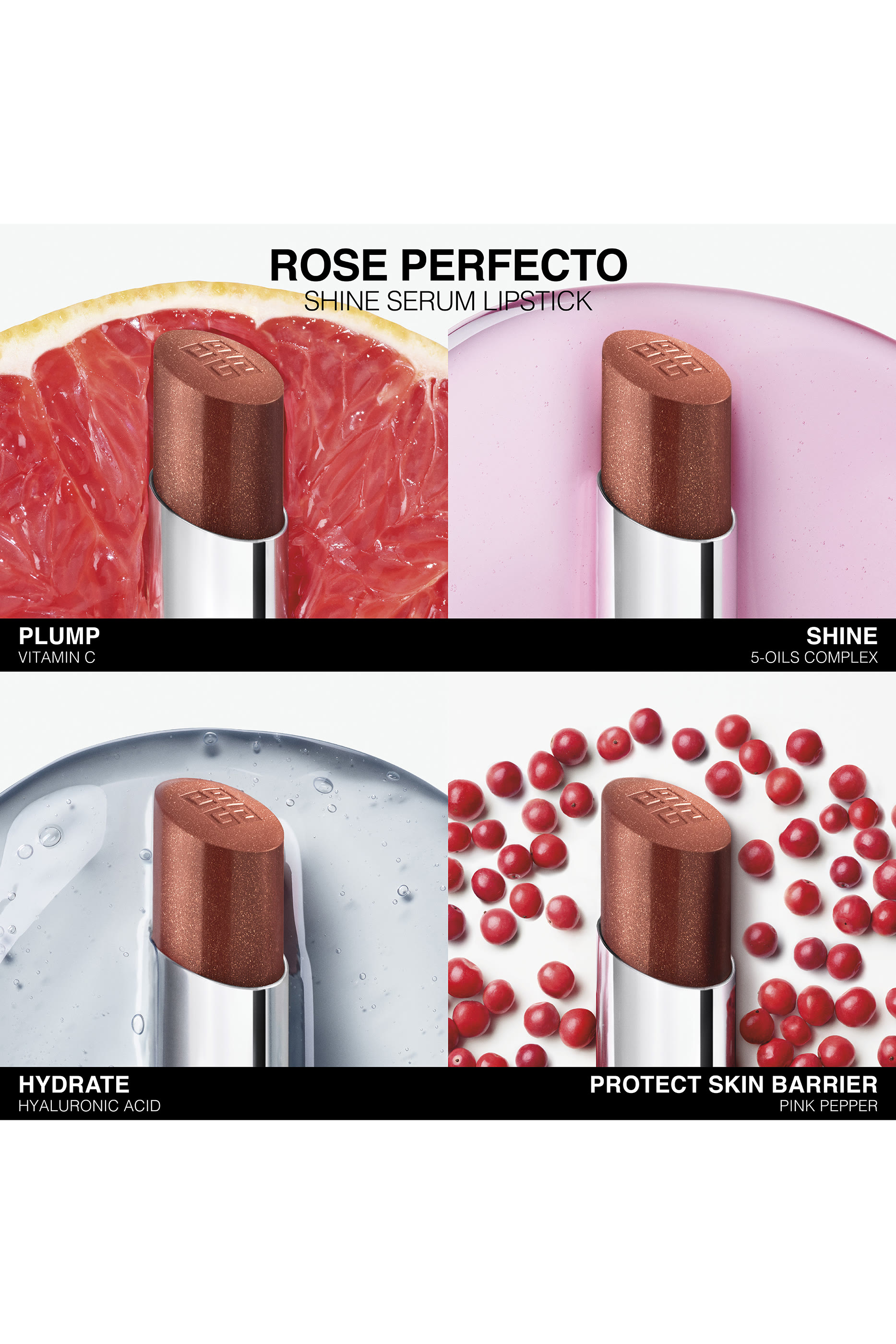 Rose Perfecto Shine Serum Lipstick