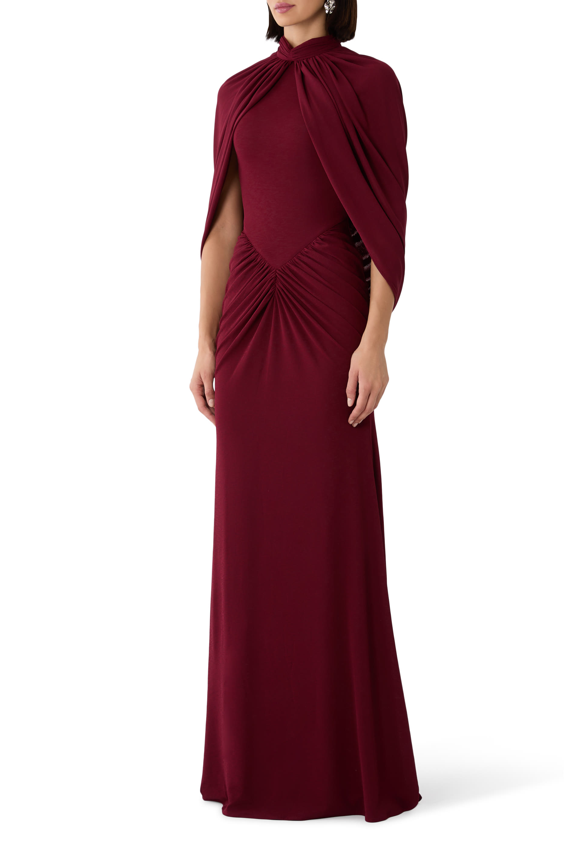 Talira Draped Dress in Cotton Jersey 