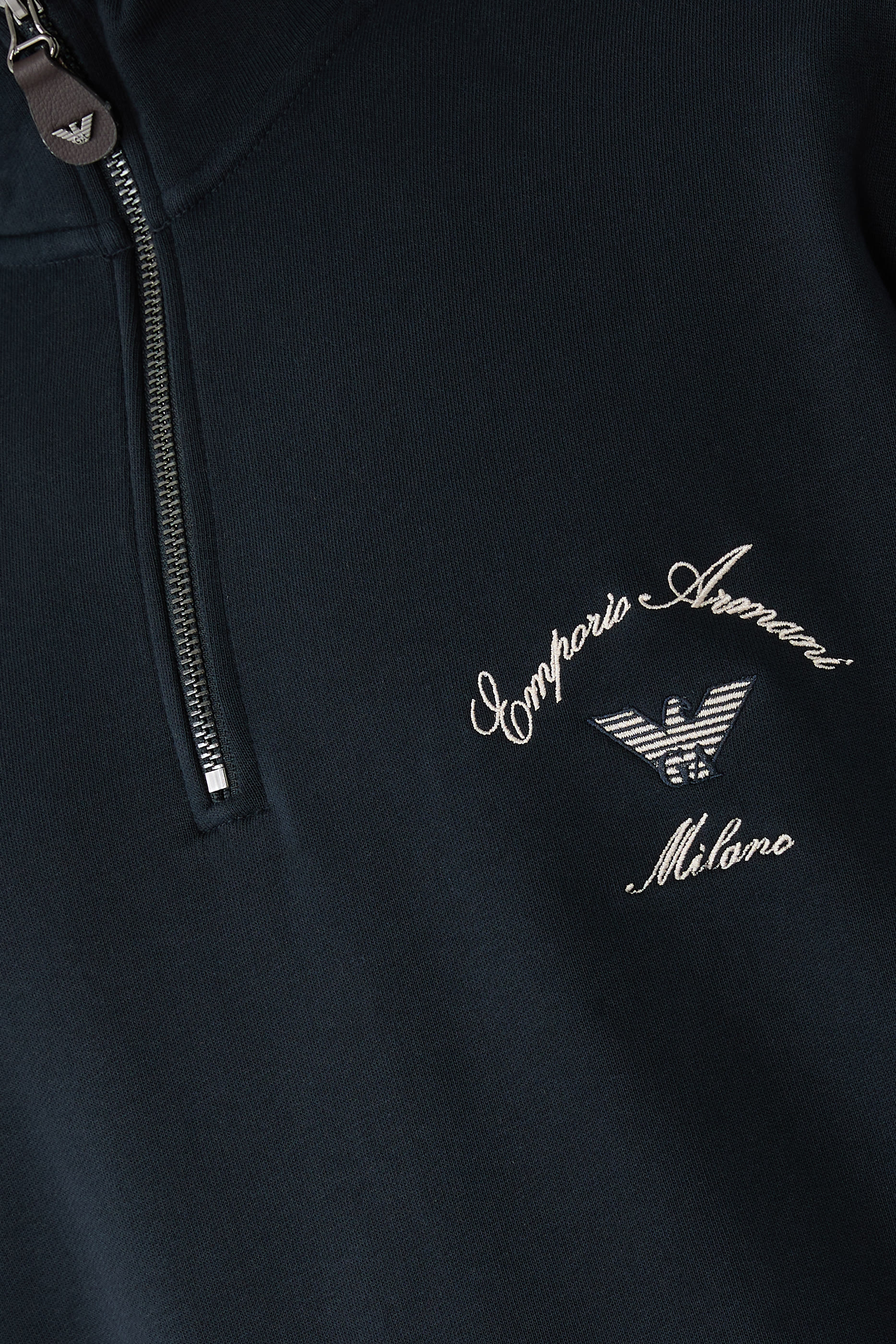 Text Logo Half-Zip Sweatshirt