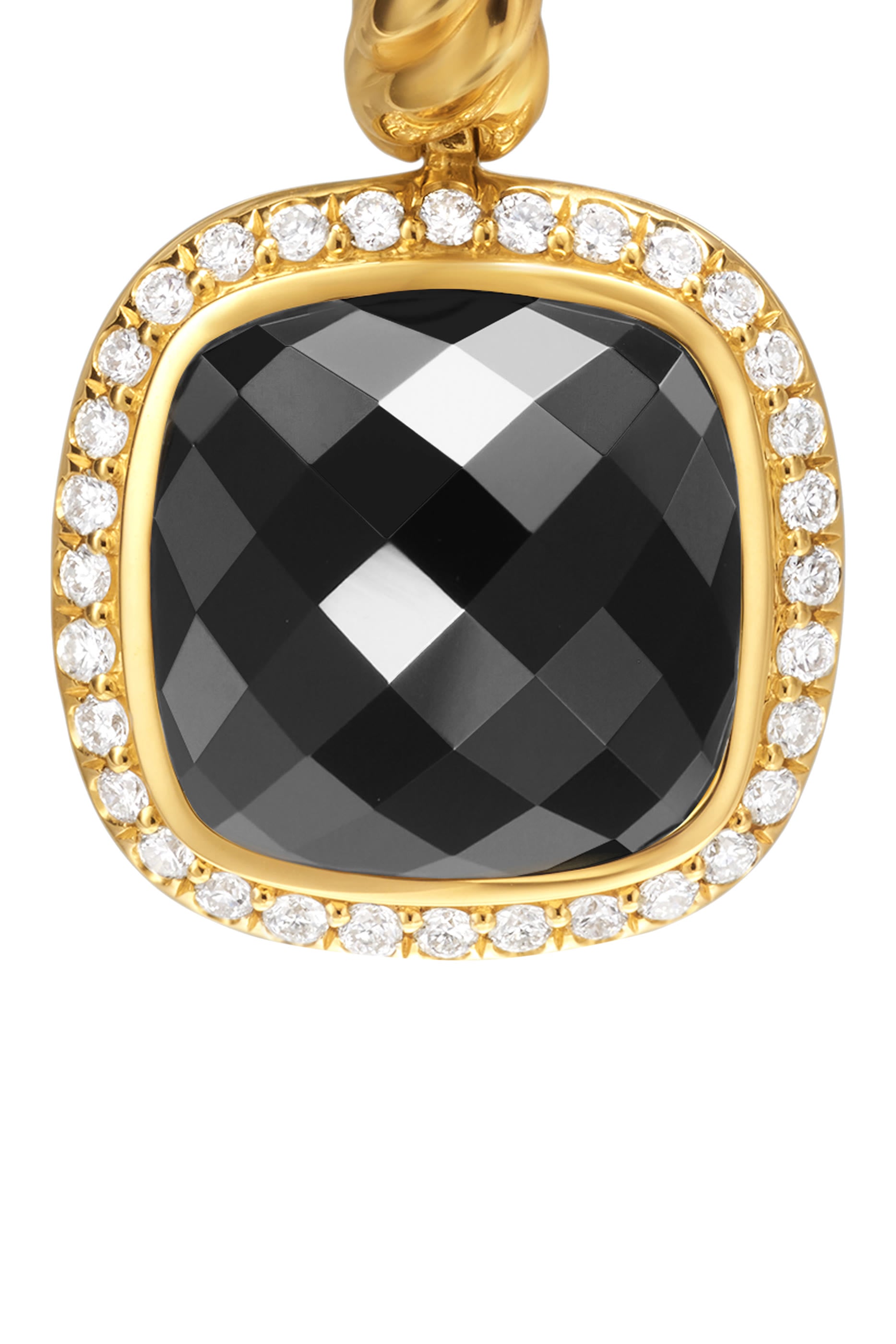  Albion® Drop Earrings, : 18K Yellow Gold with Black Onyx & Diamonds