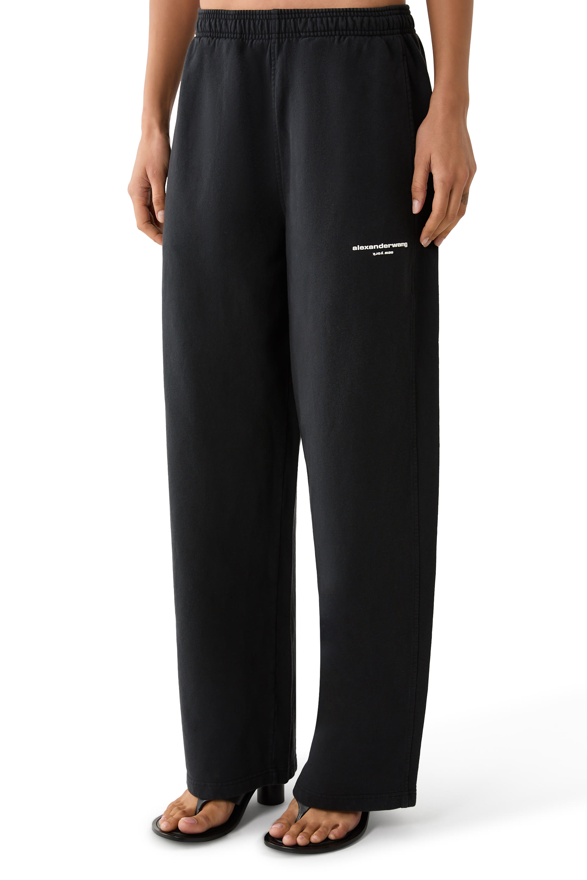 Logo Print Mid-Rise Relaxed Sweatpant