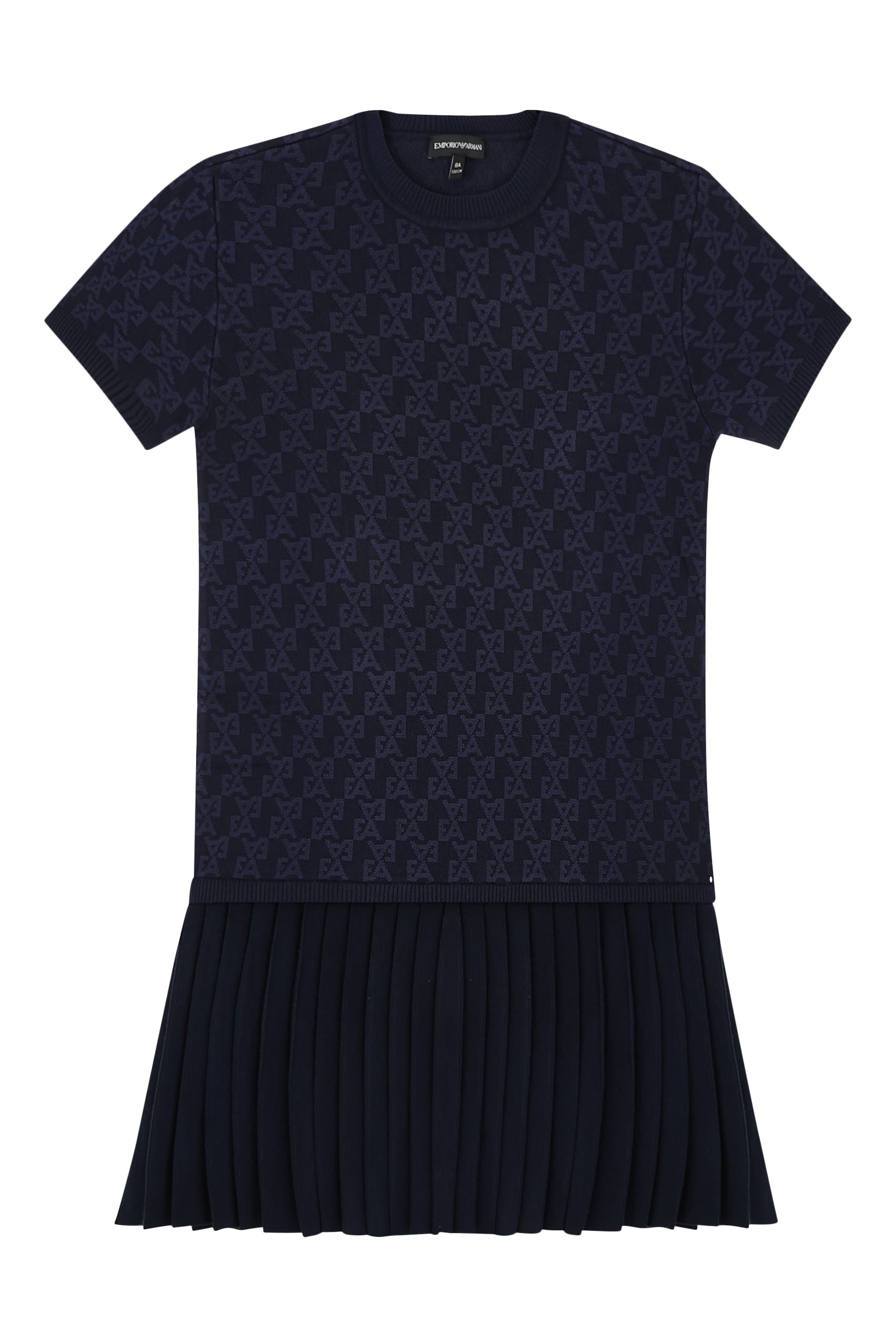 Kids Pleated Knit Dress