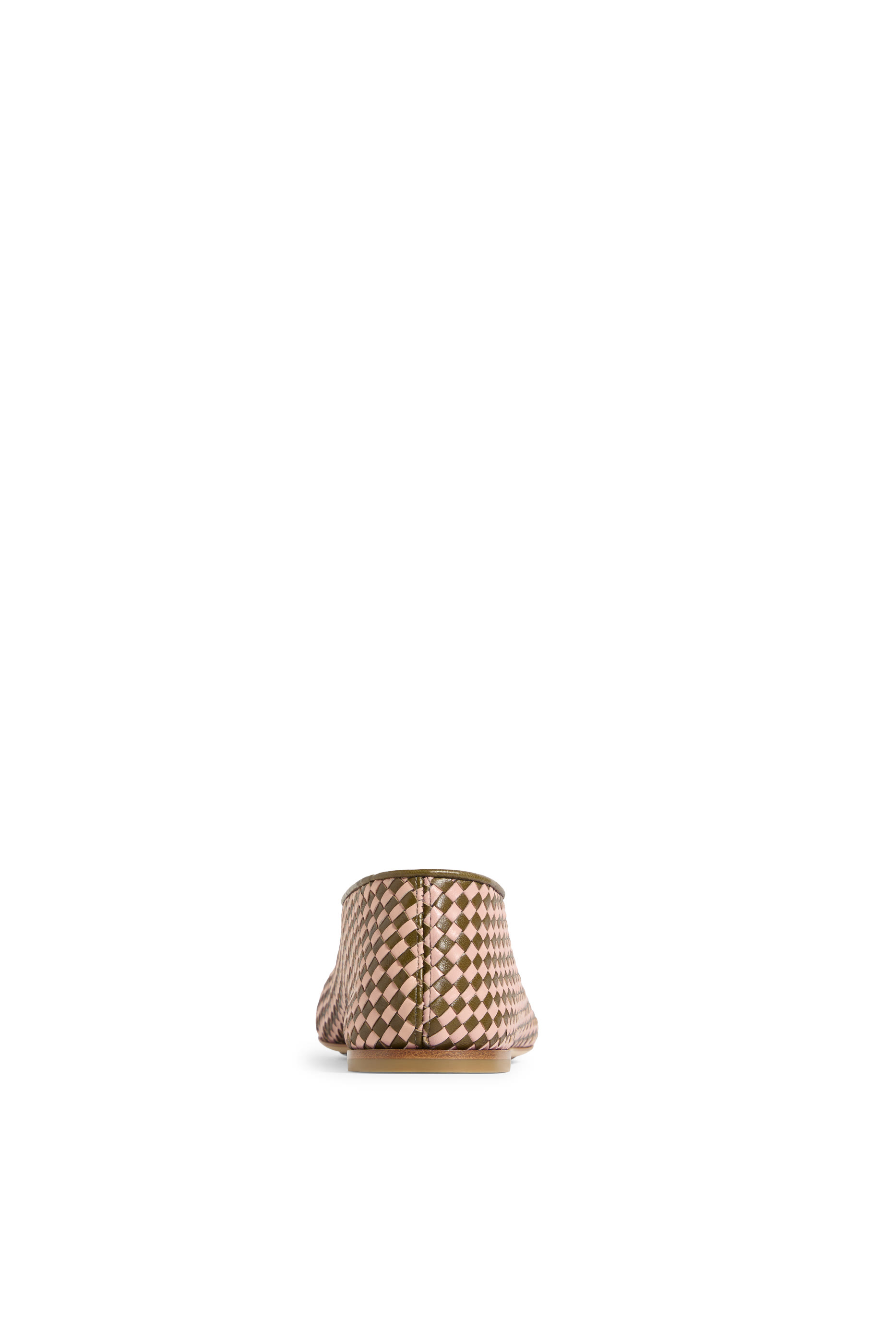 Rosa Intrecciato Ballerina Flats
