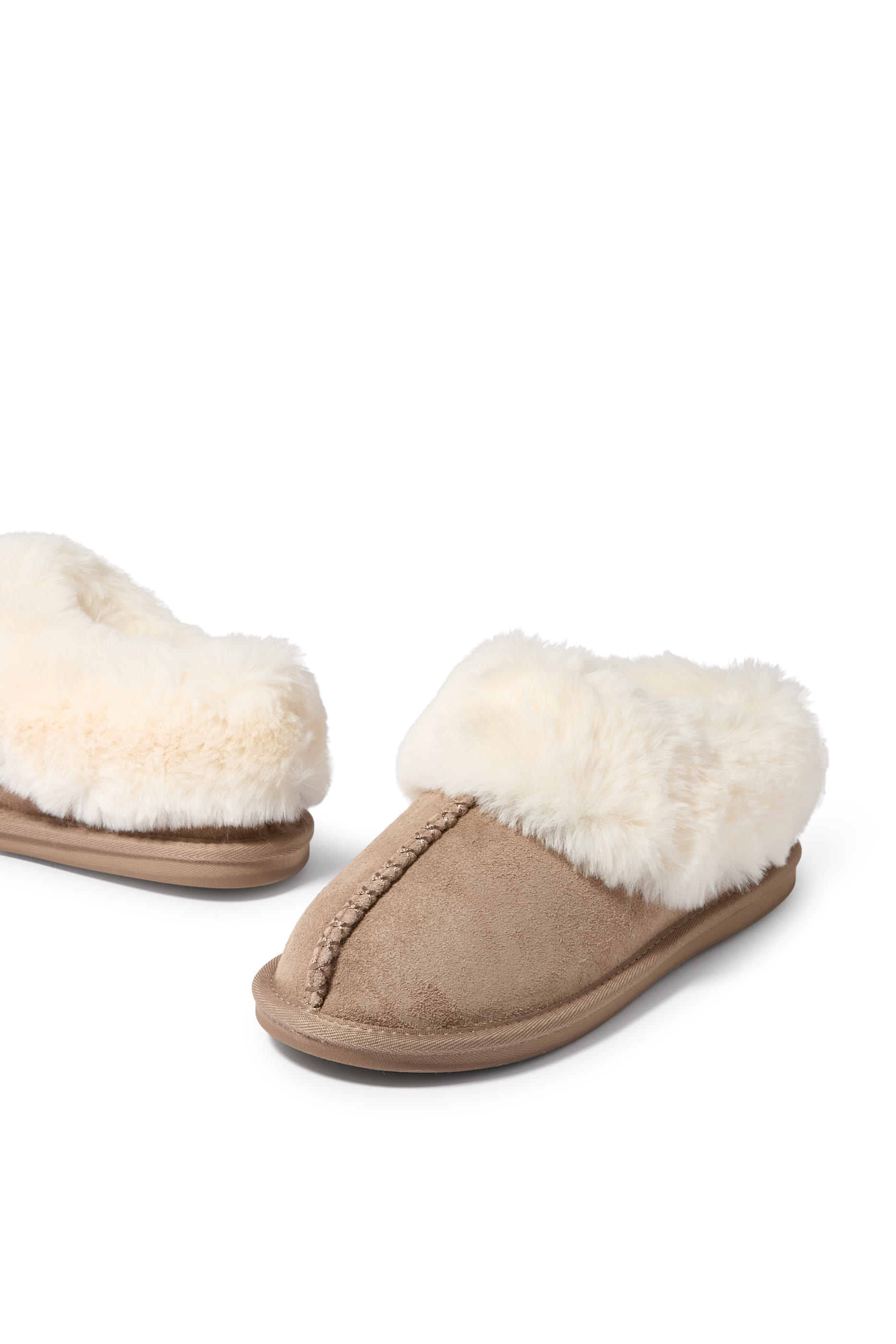 Suede Mule Slippers