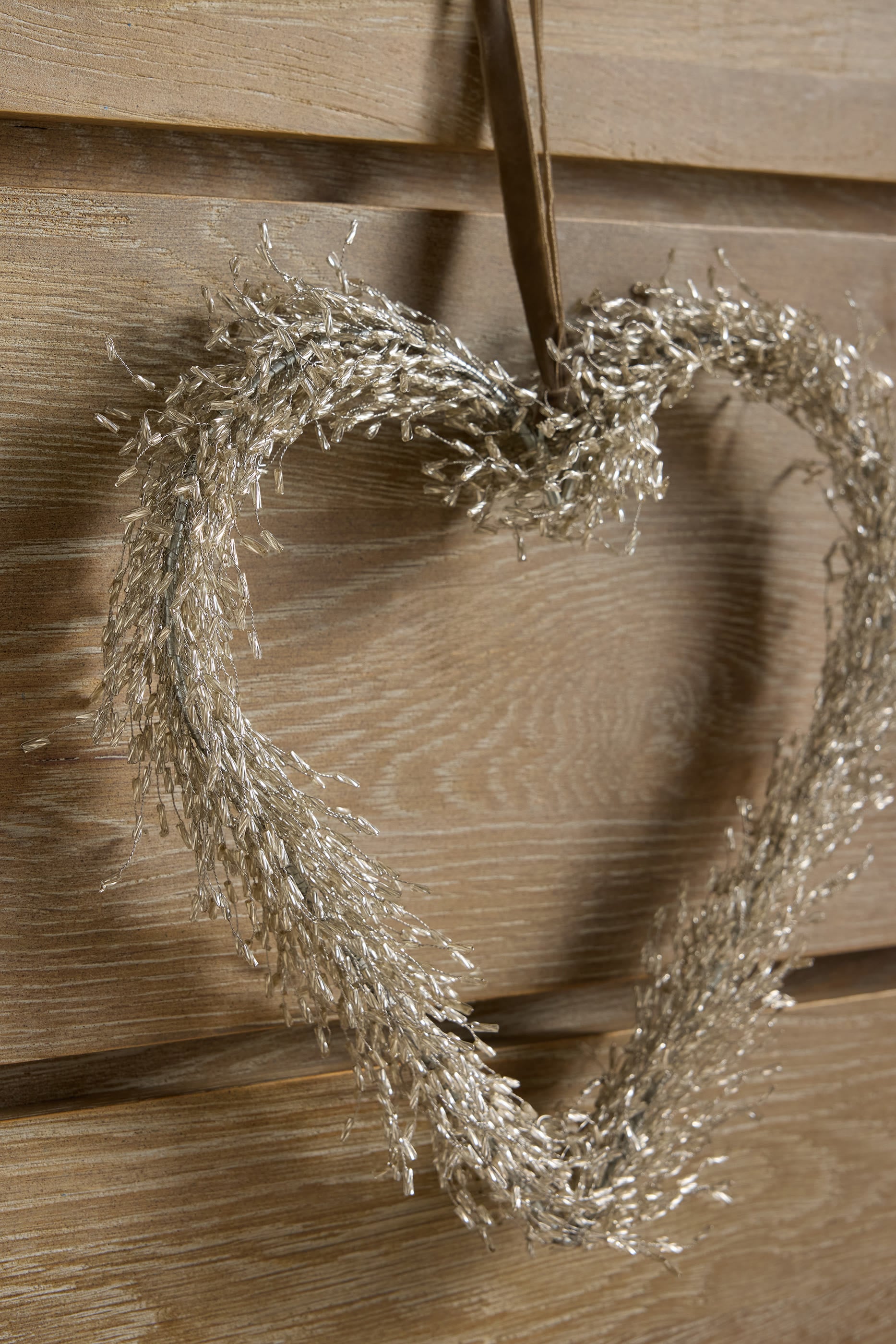 Heart Beaded Wreath 