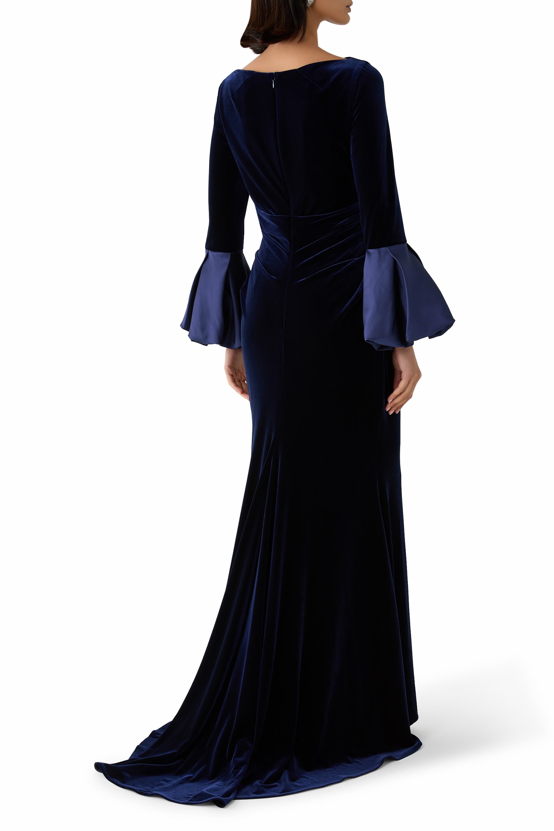 Long Sleeve Velvet Gown