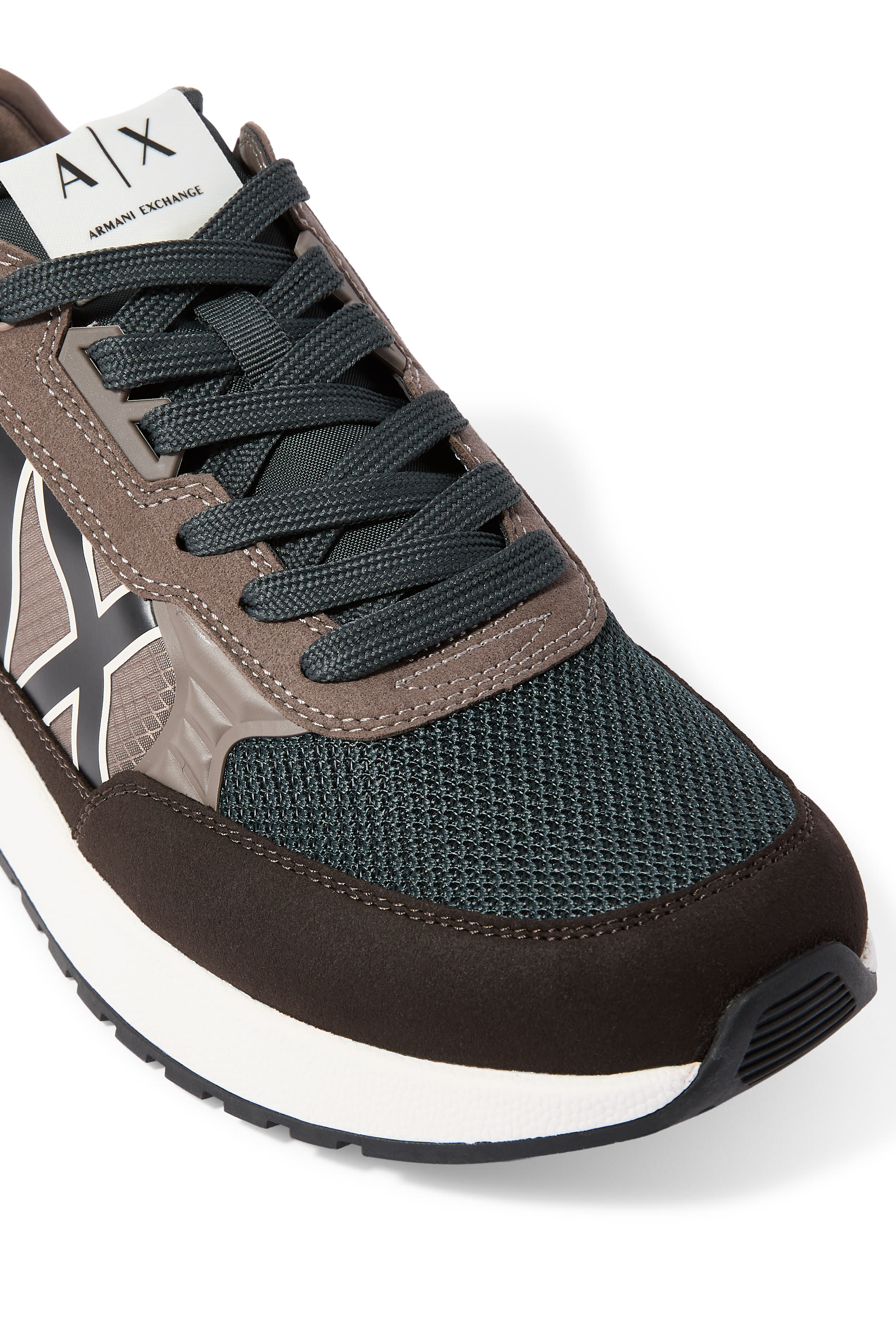  Lace Up 3D AX Logo Sneakers