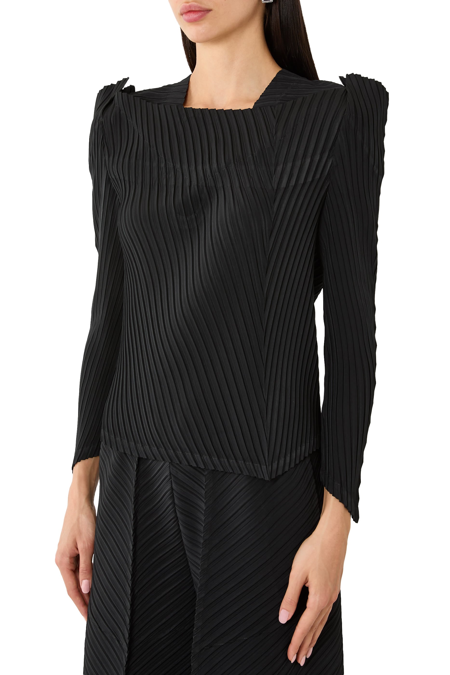 Tubular Pleats Top