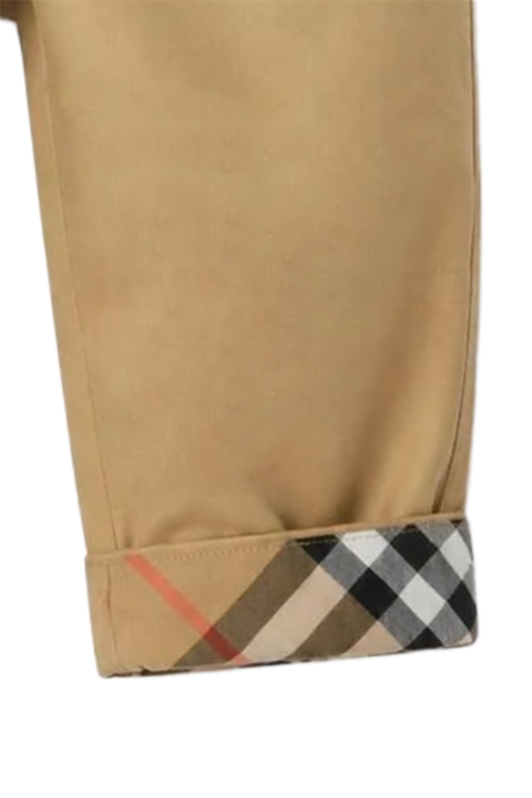 Kids Check Turn-Up Trousers