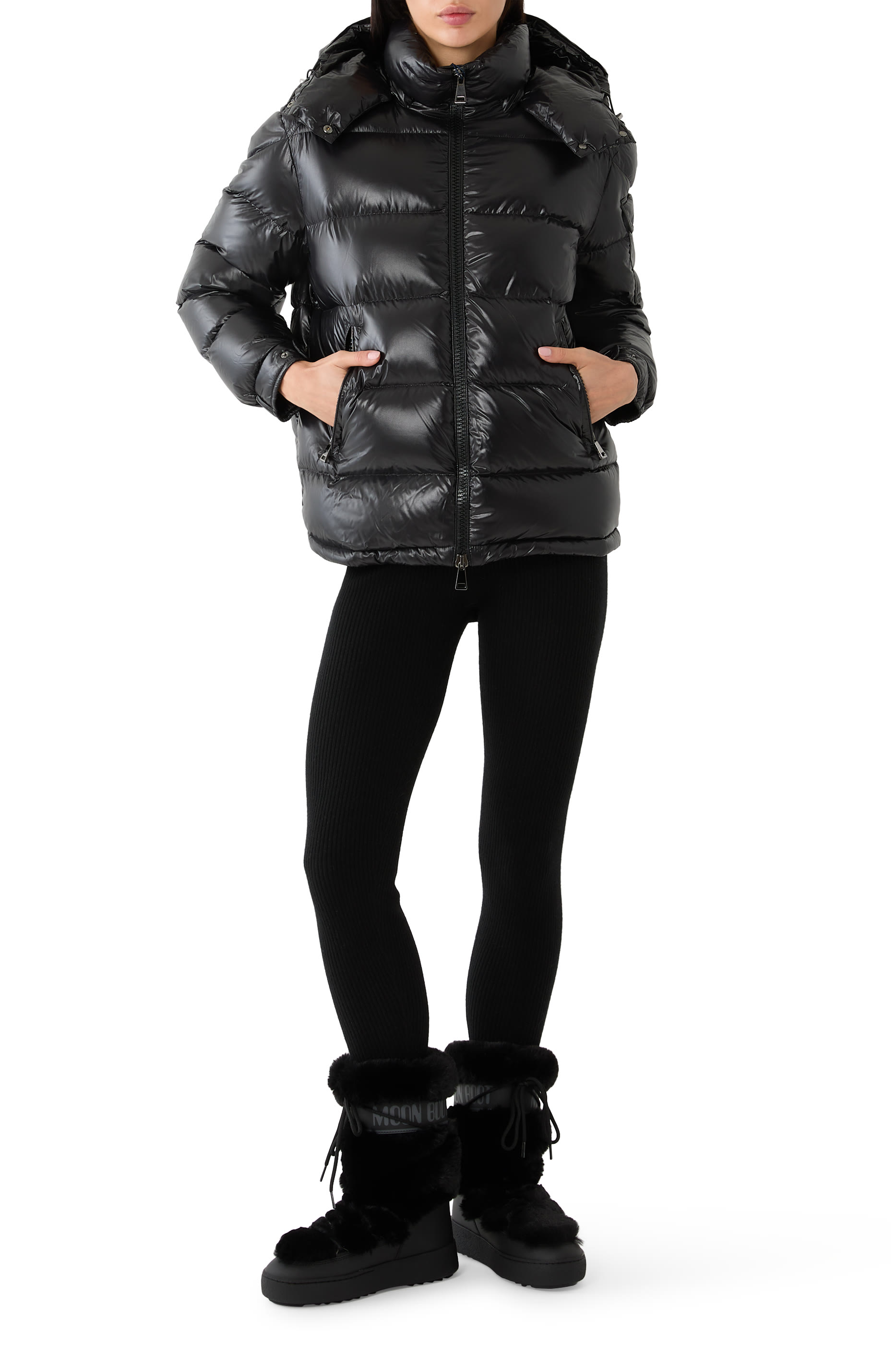 Maire Hooded Short Down Jacket