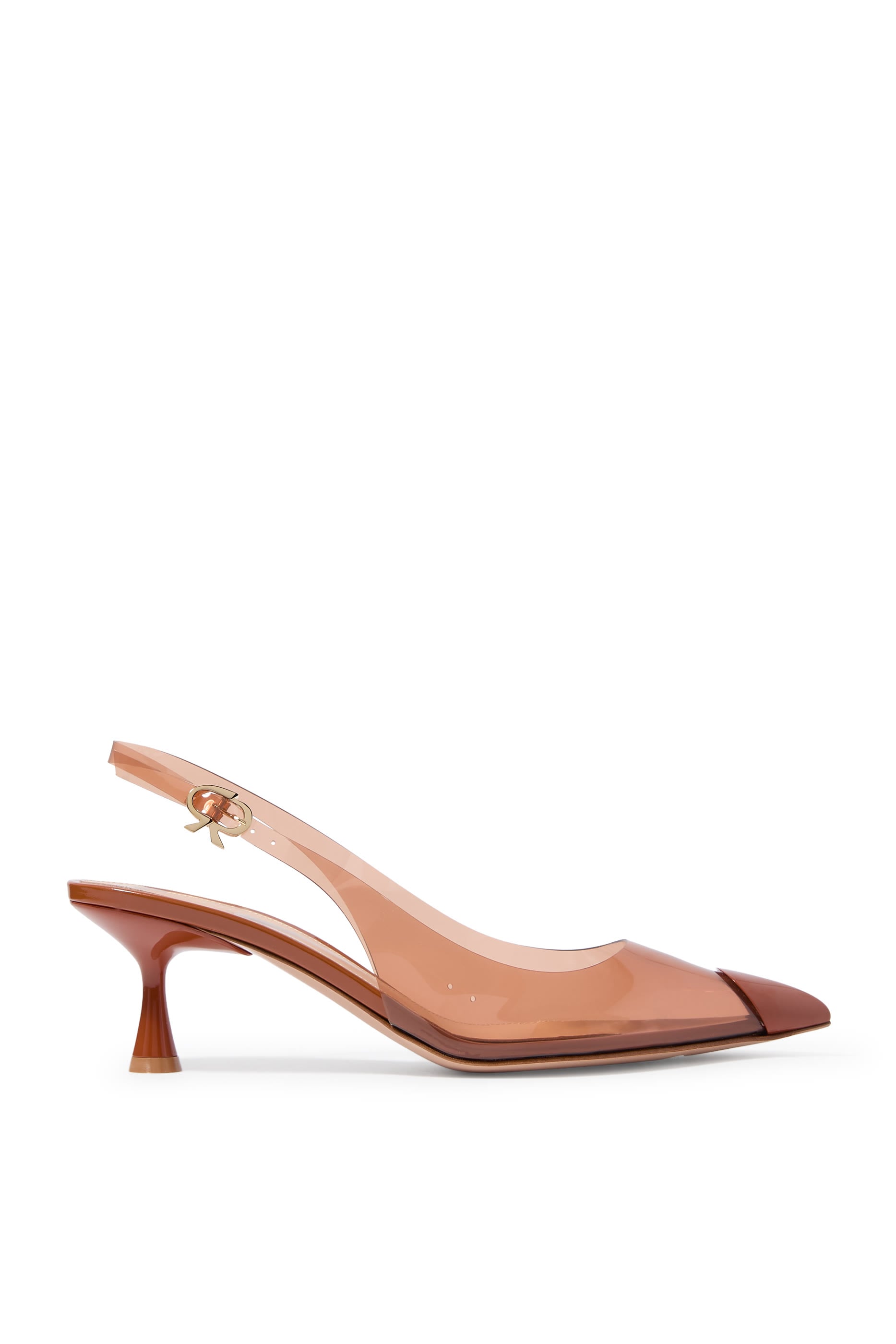 Diana 55 Slingback Pumps in Plexi and Patent