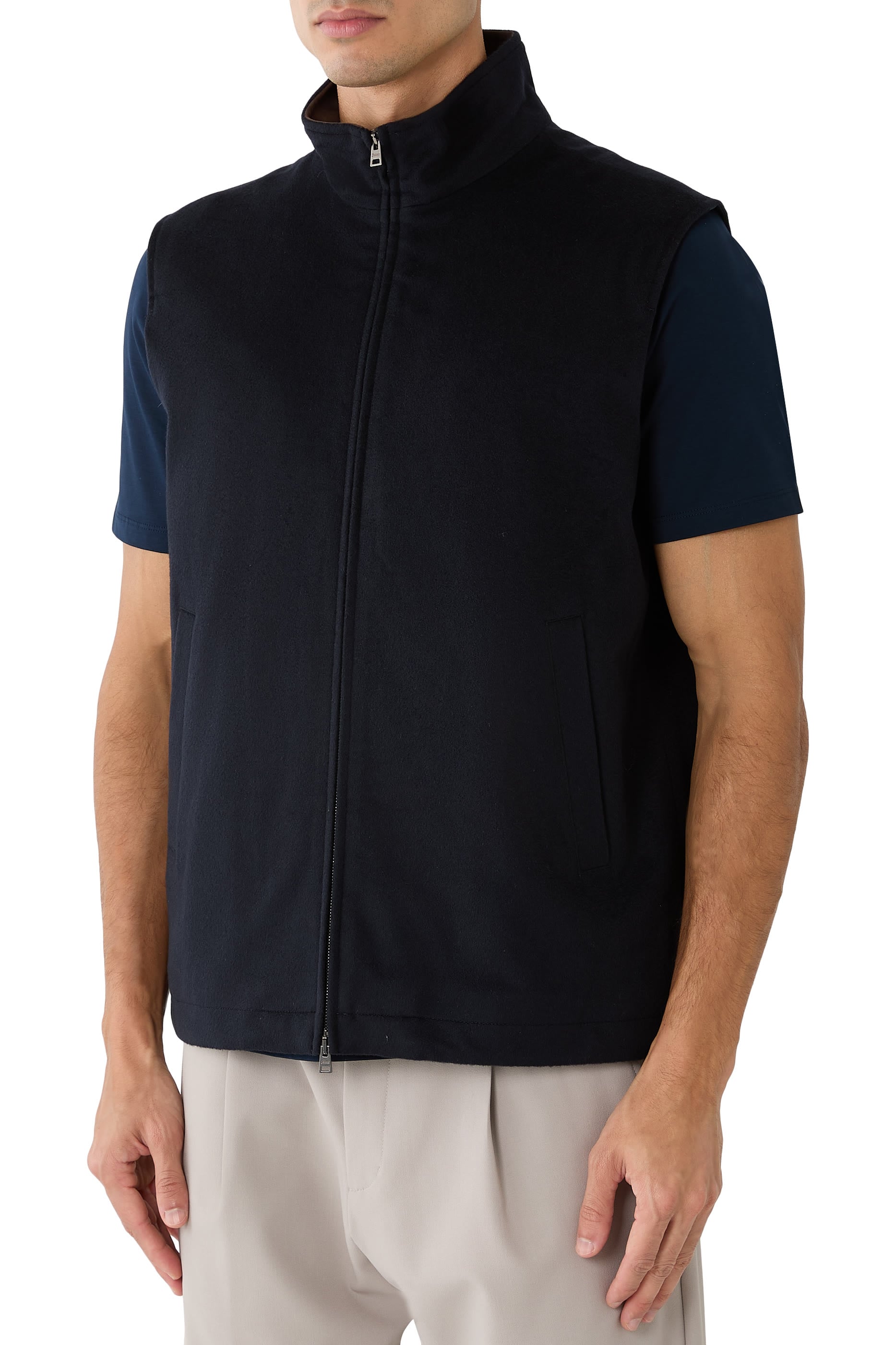 Wool and Cashmere-Blend Vest
