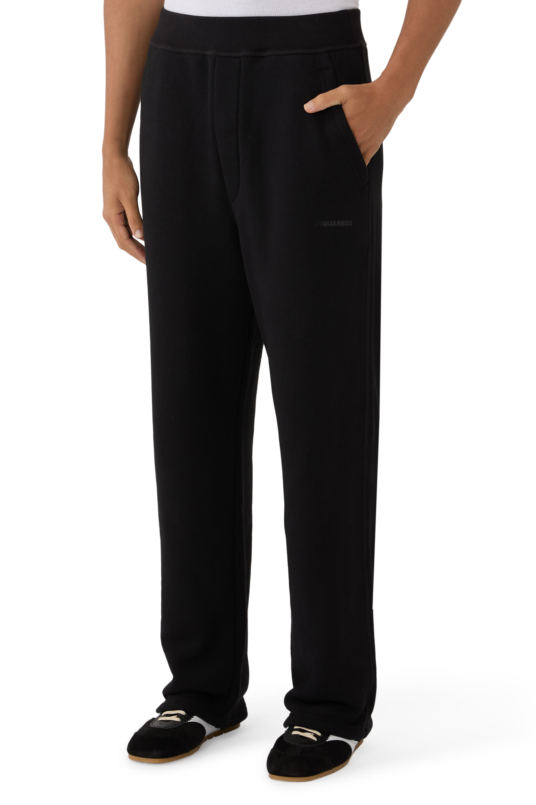 Leather Pocket Jersey Pants 