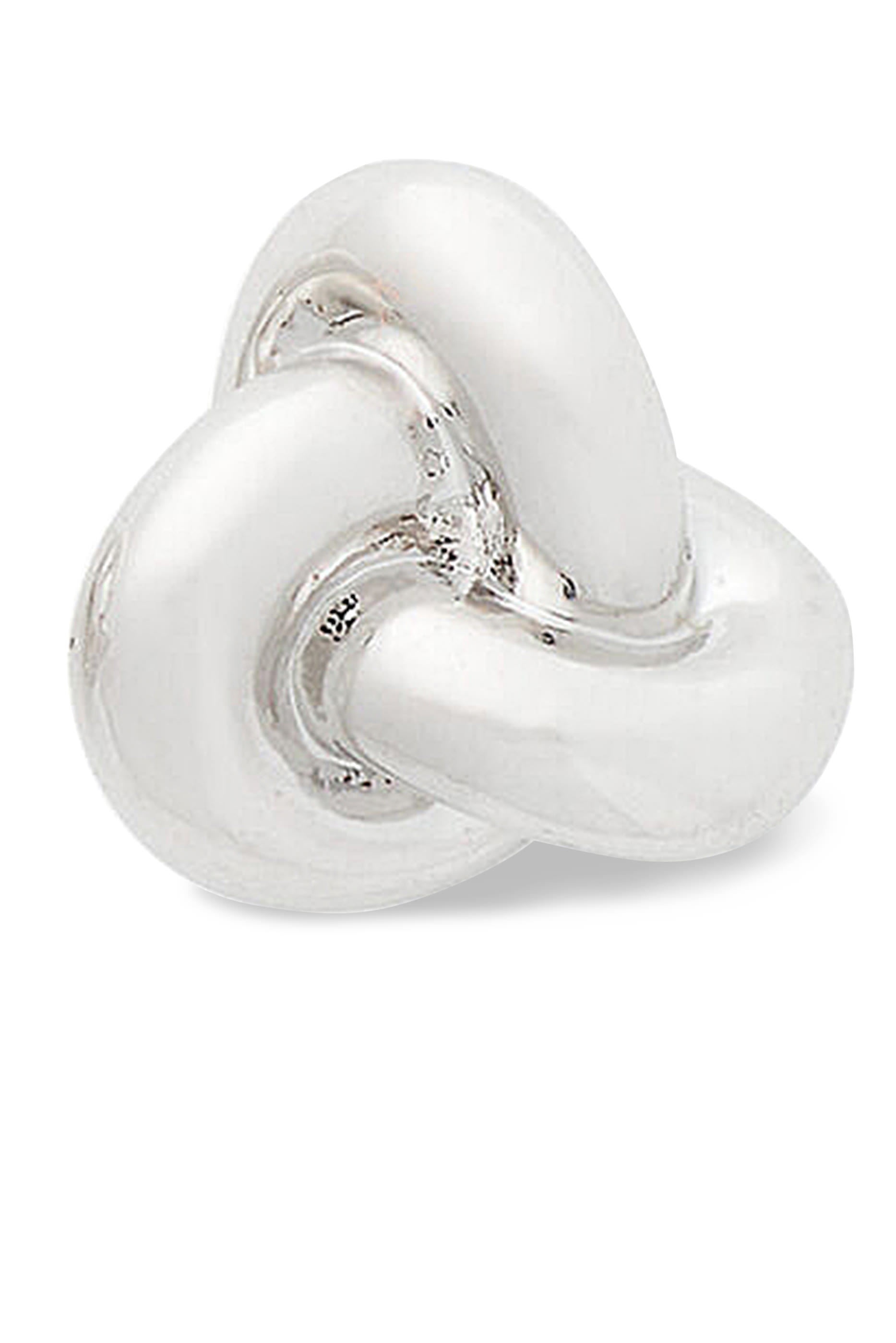 Double Knot Studs, Titanium, Plated Metal & Cubic Zirconia