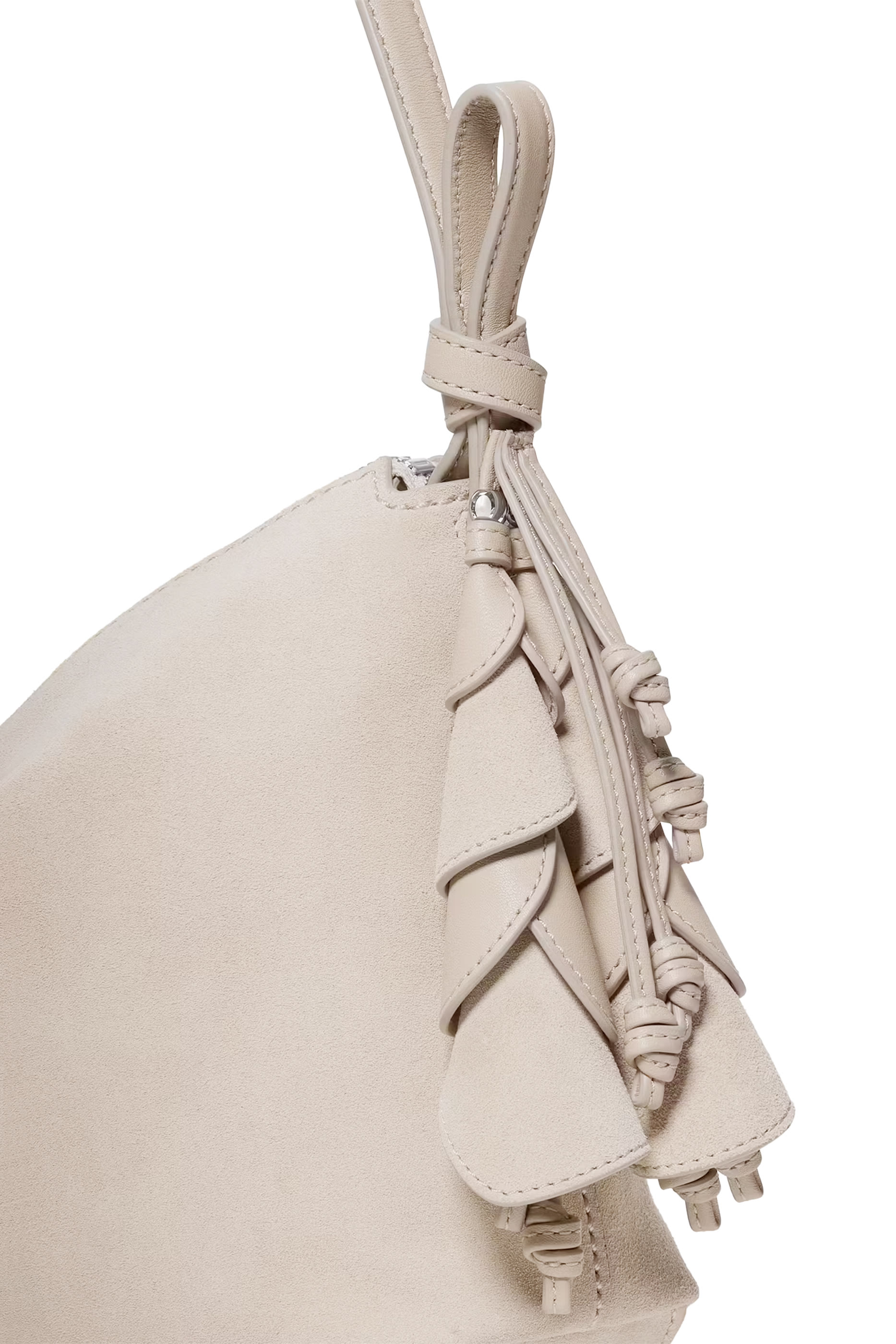 Loop Suede Large Shoulder Bag 