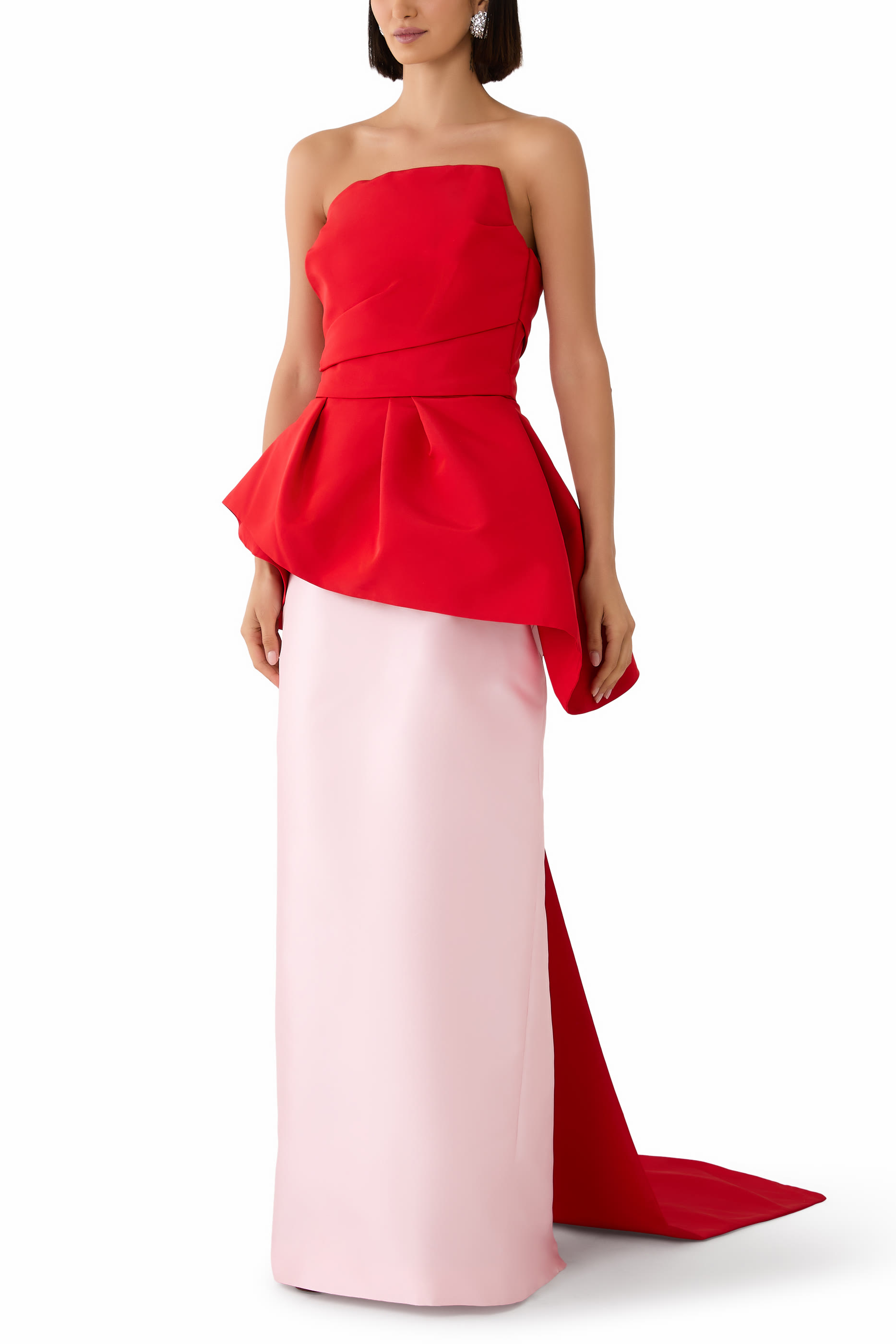 Two-Piece Strapless Gown 