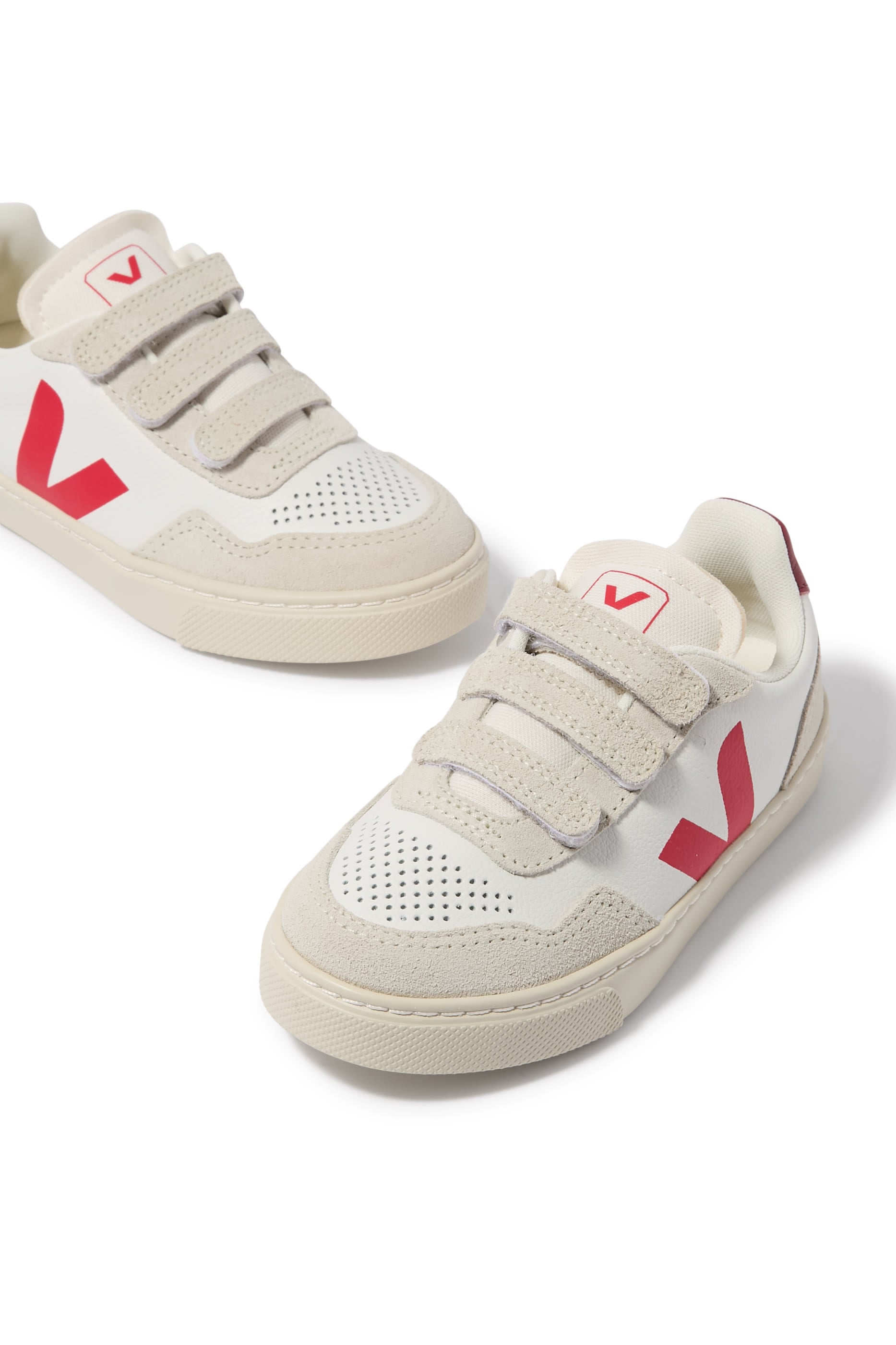 Kids V-90 Leather Sneakers
