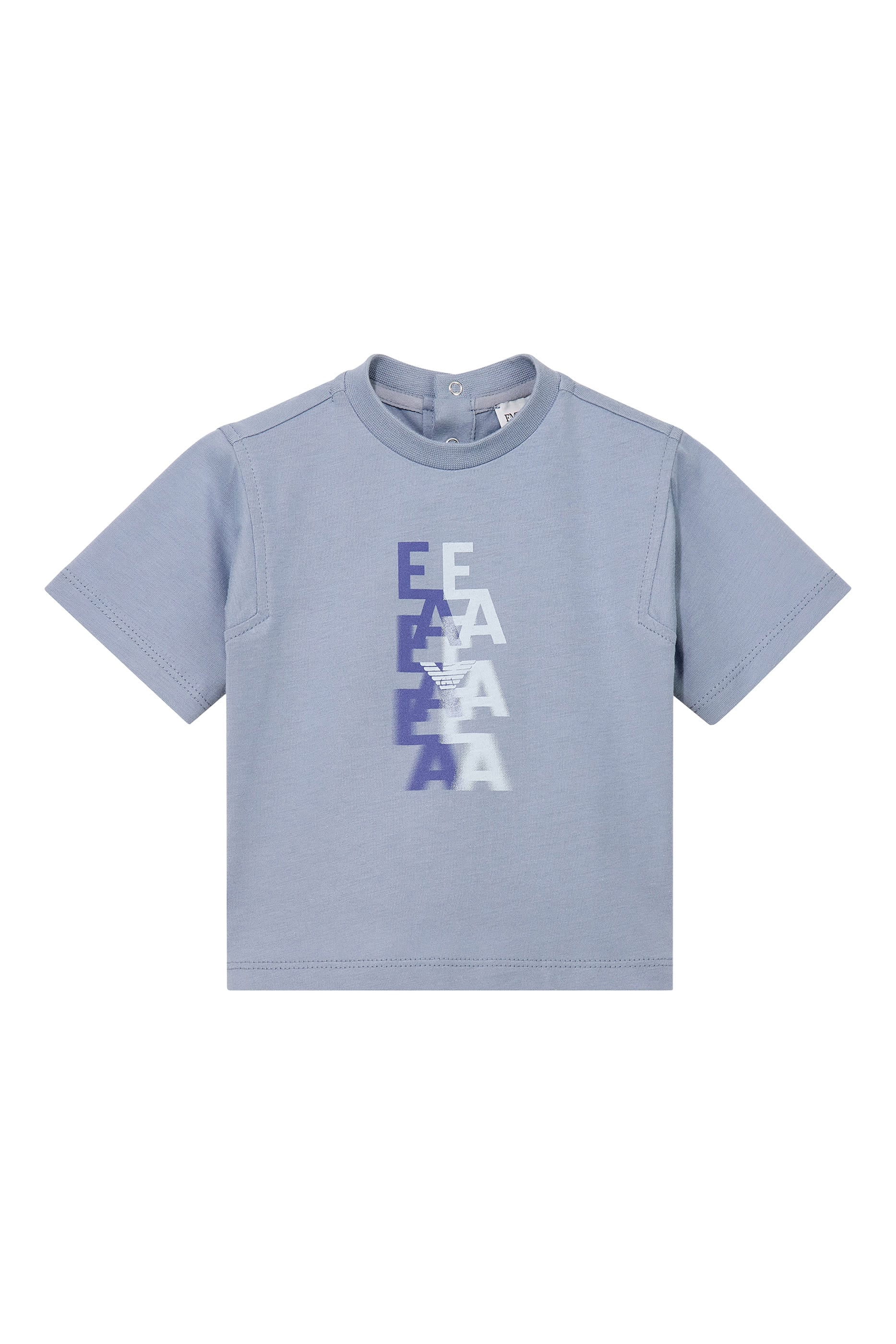Kids Logo Back Button Closure T-Shirt