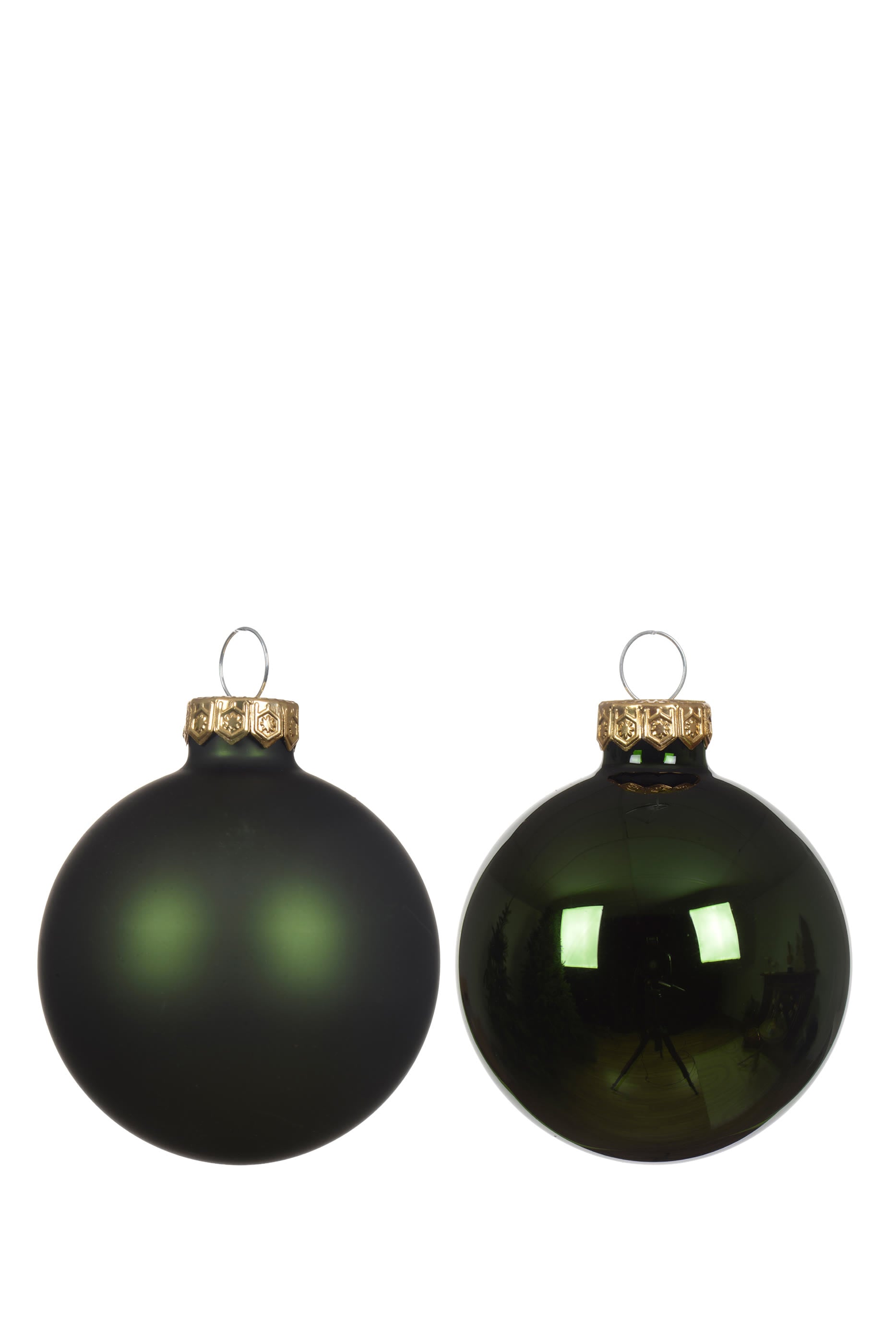 Glass Baubles Mix, Set of 6