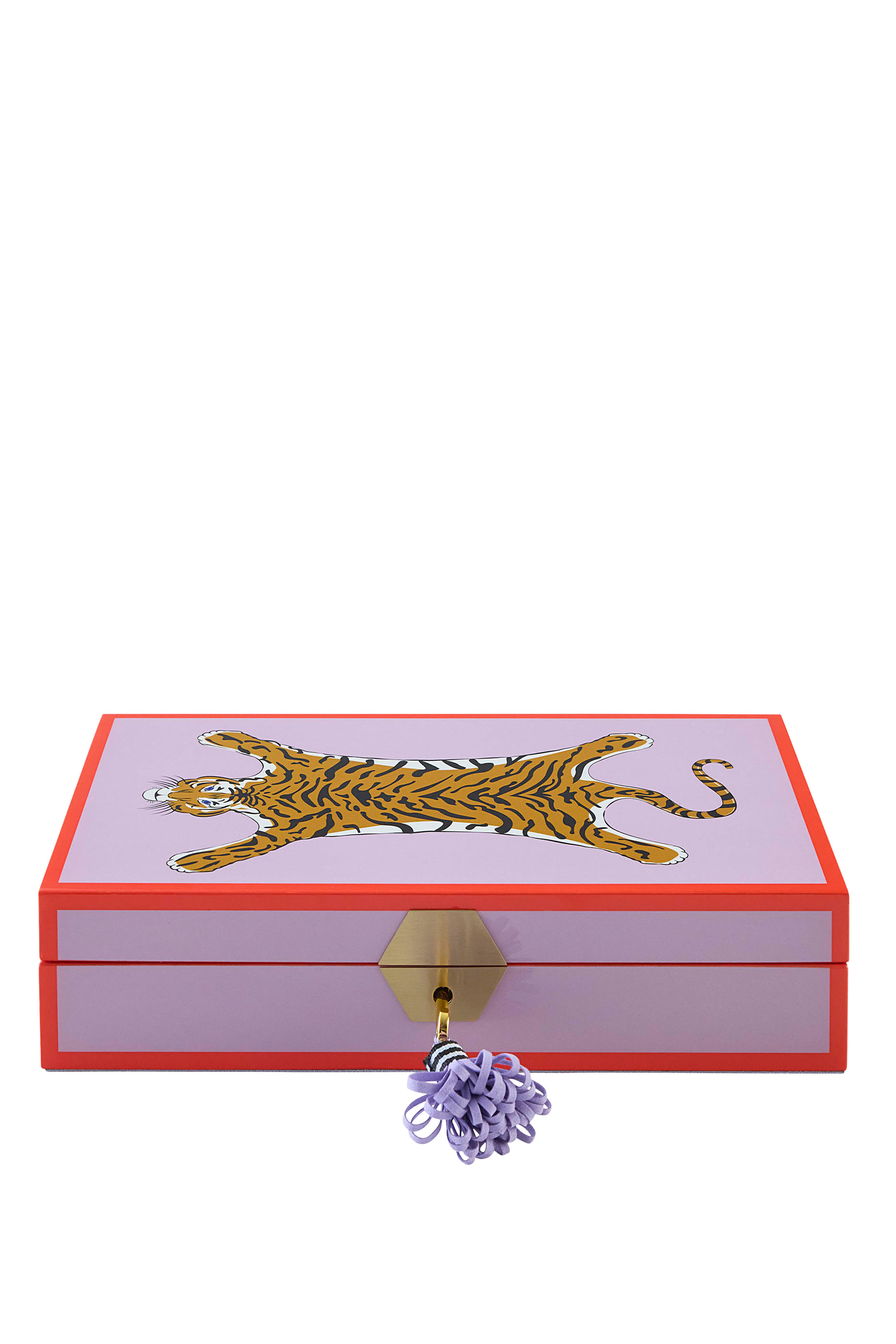 Tiger Lacquer Jewelry Box