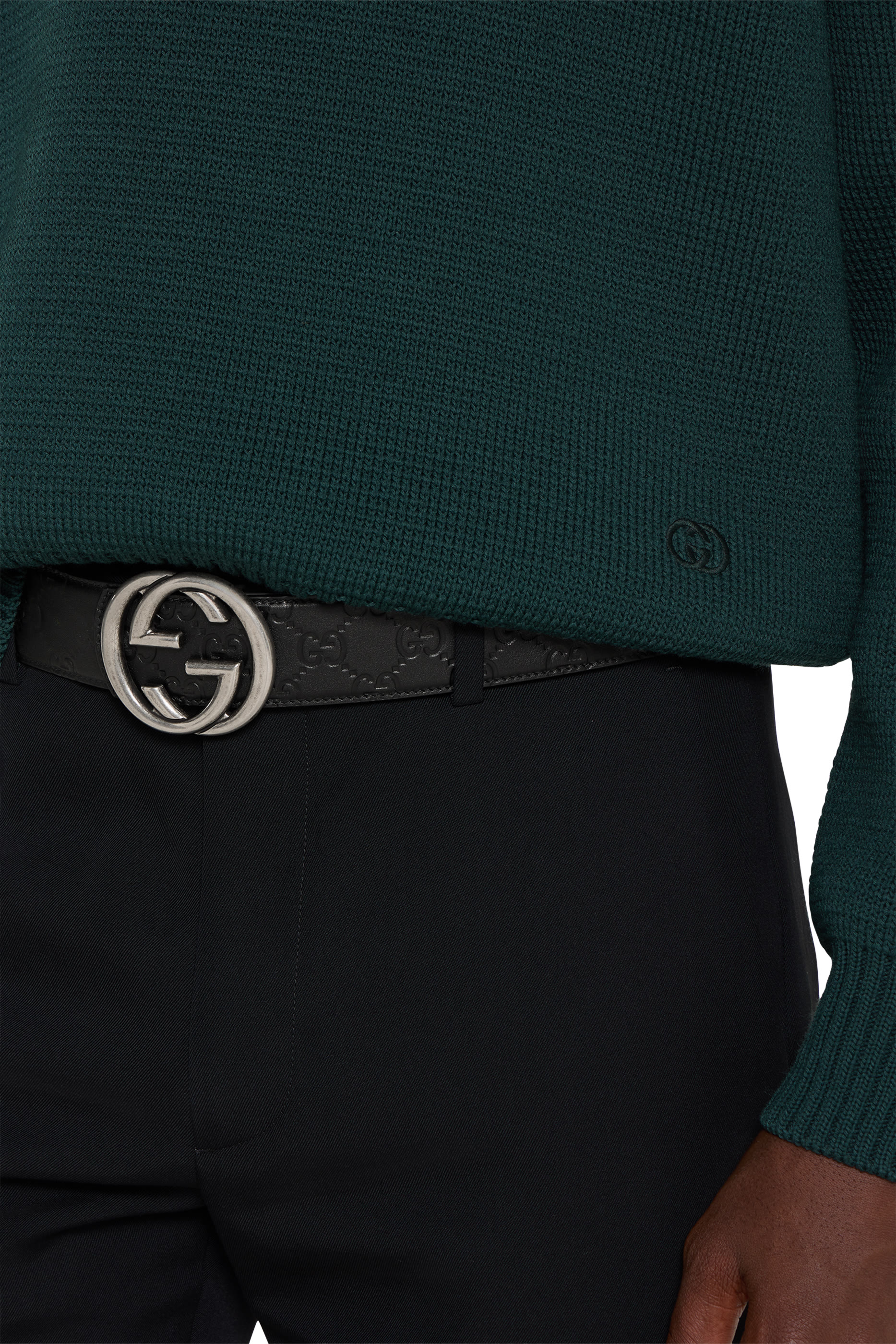 Reversible Belt with Interlocking G Buckle 