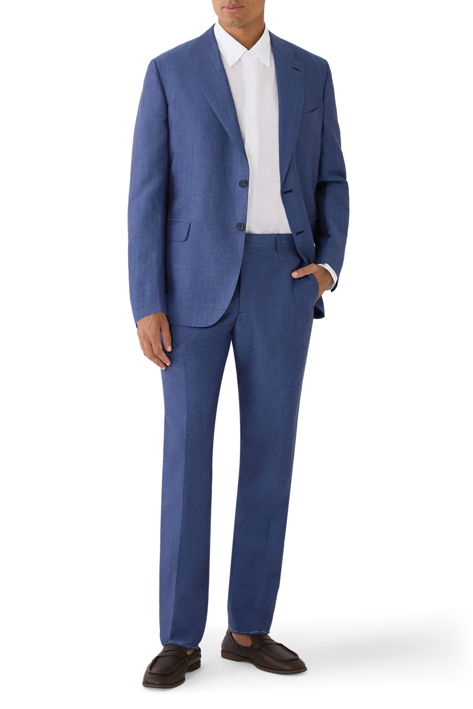 Elk Leather Penny Loafers 