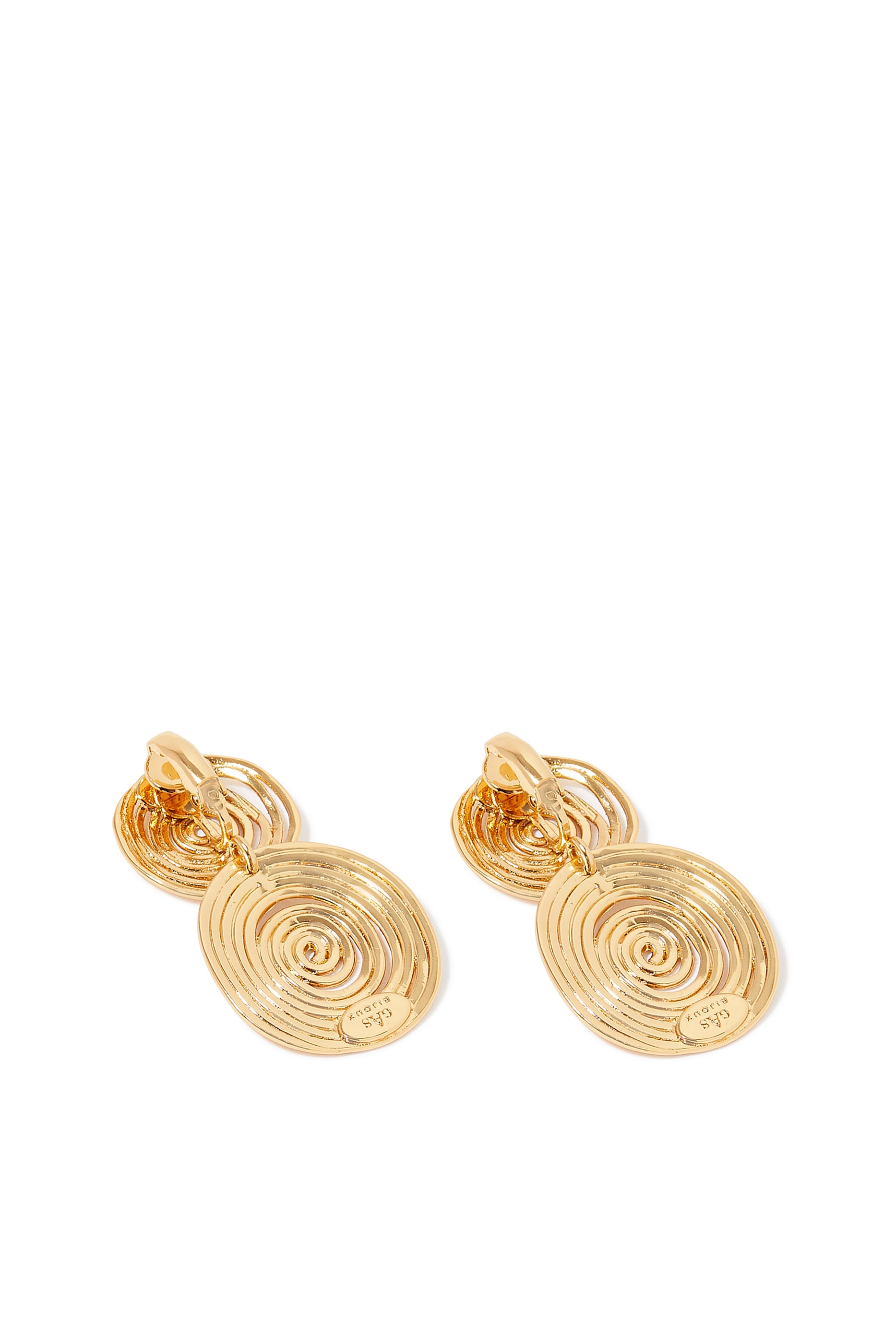 Wave Earrings Small, 24k Gold-Plated Brass