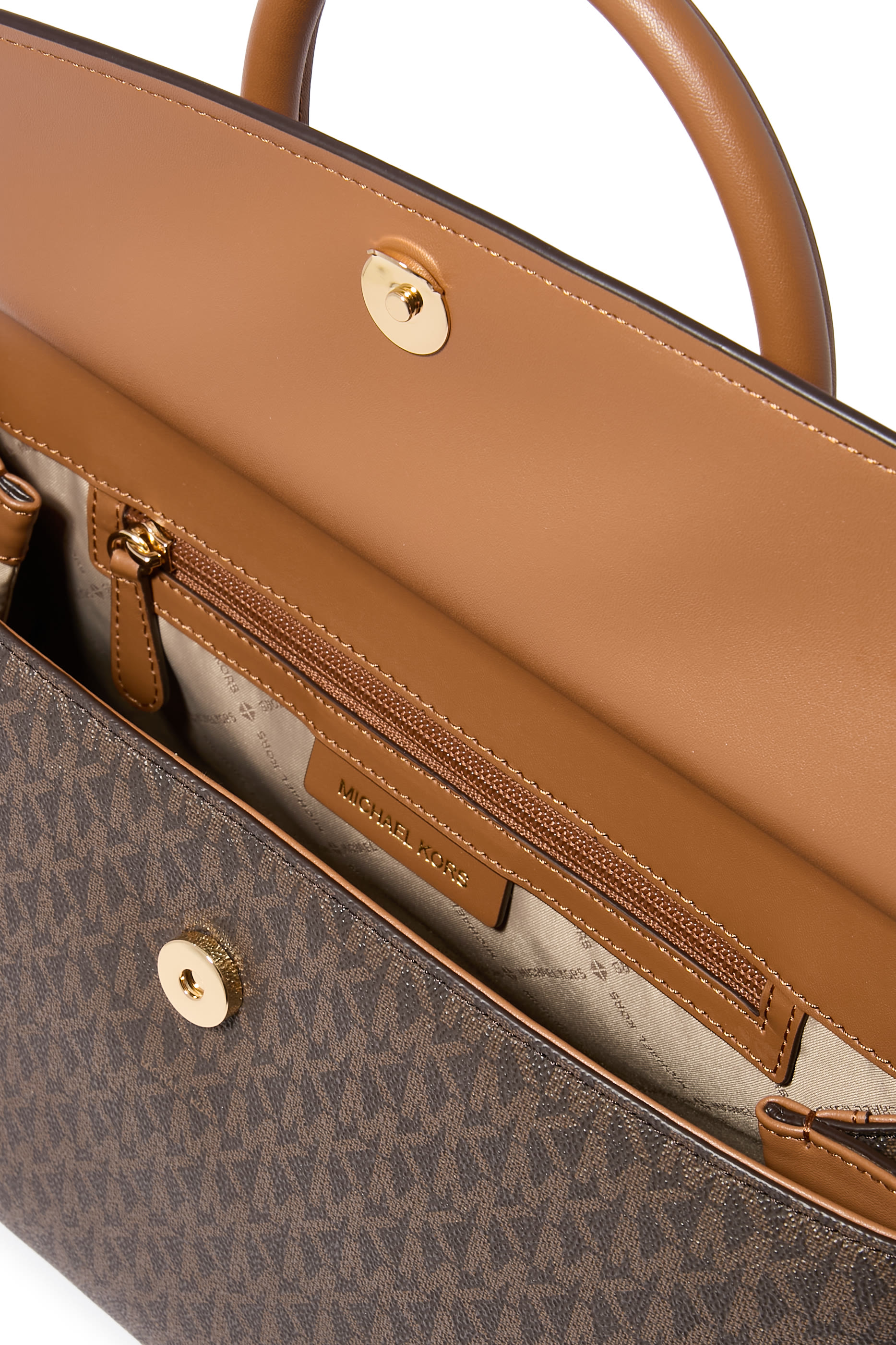 Medium Top-handle Satchel in Logo Canvas