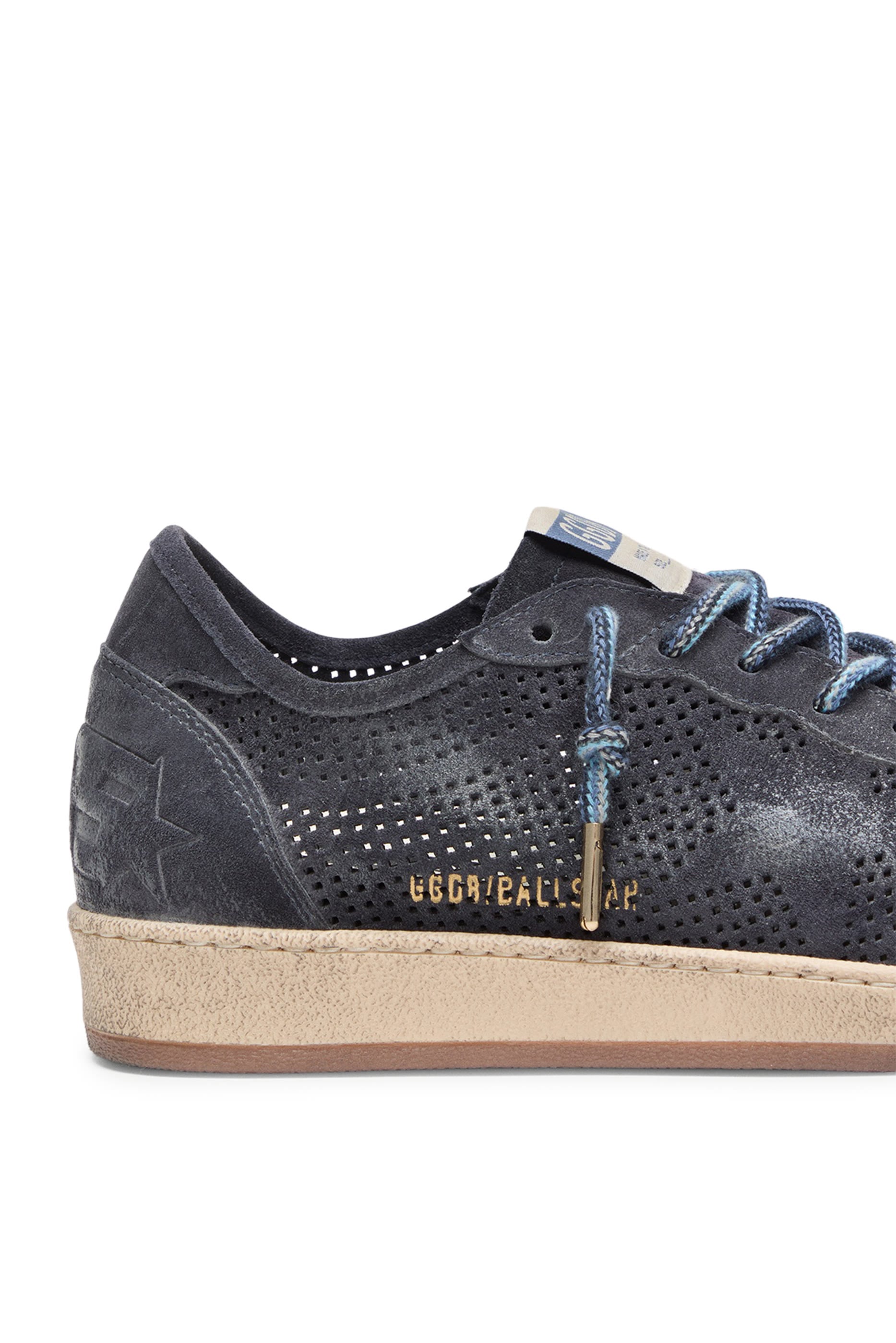 Ball Star in Perforated Suede with Suede Star