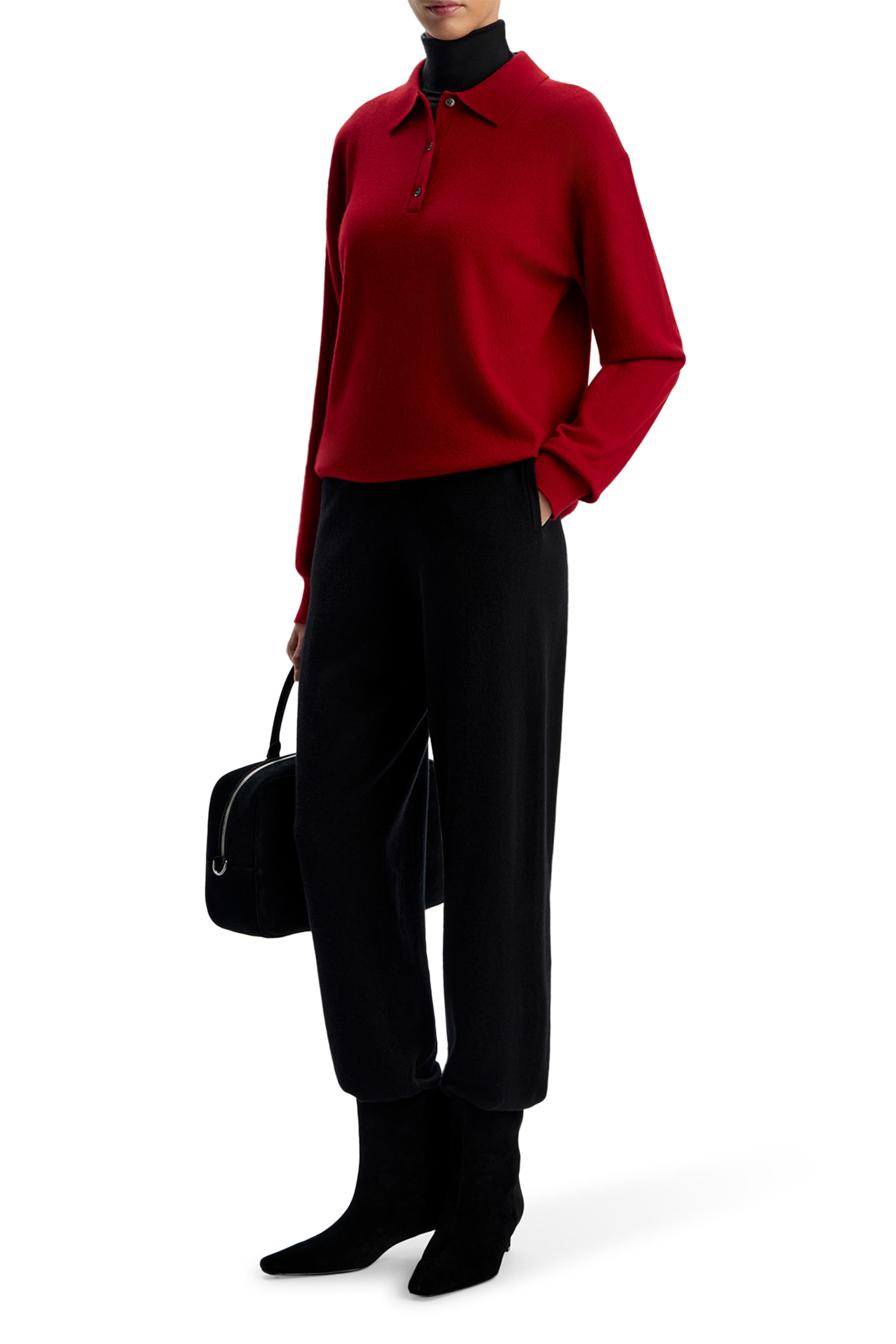Wool-Cashmere Polo Jumper