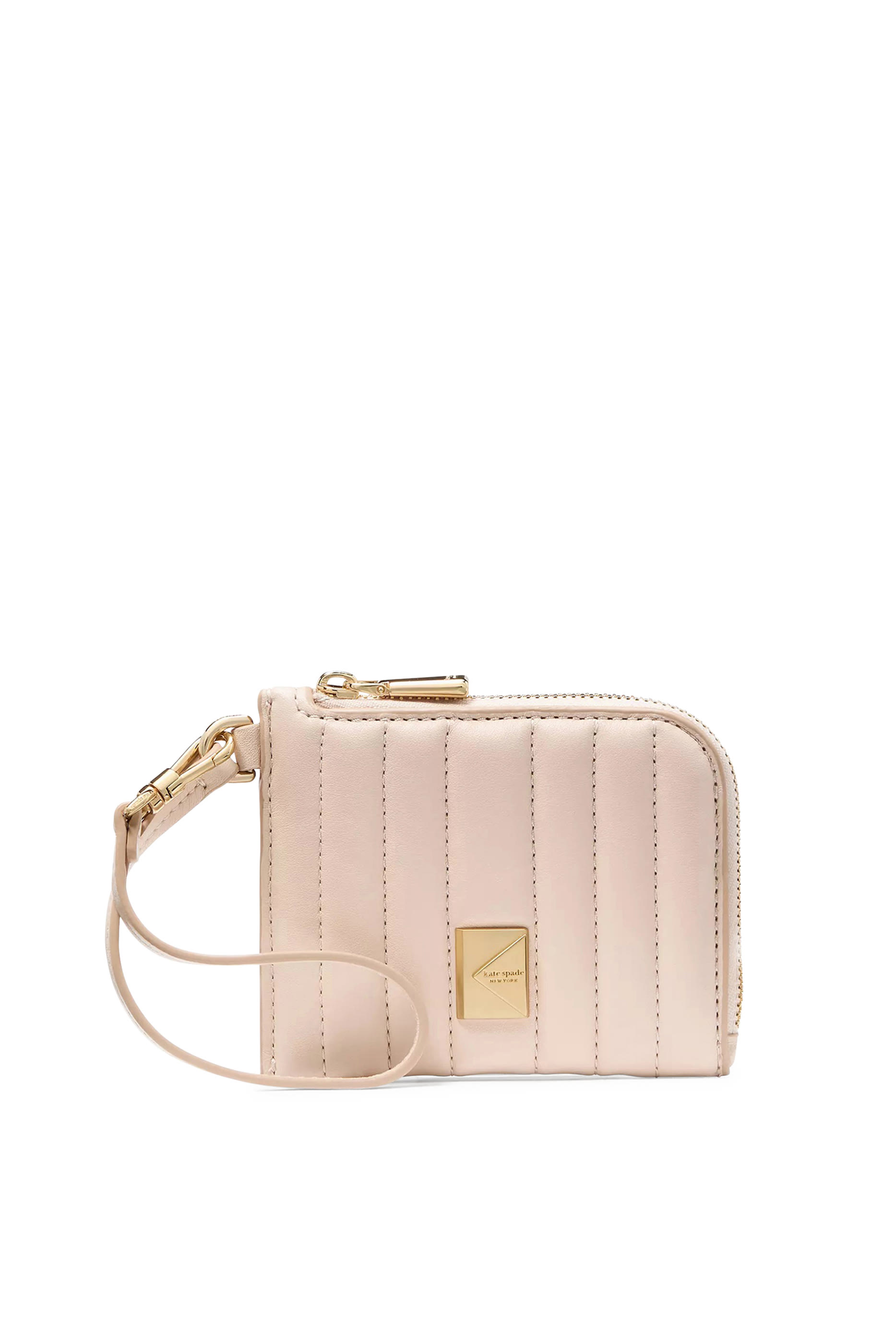 Deco Quilted Coin Card Case Wristlet 