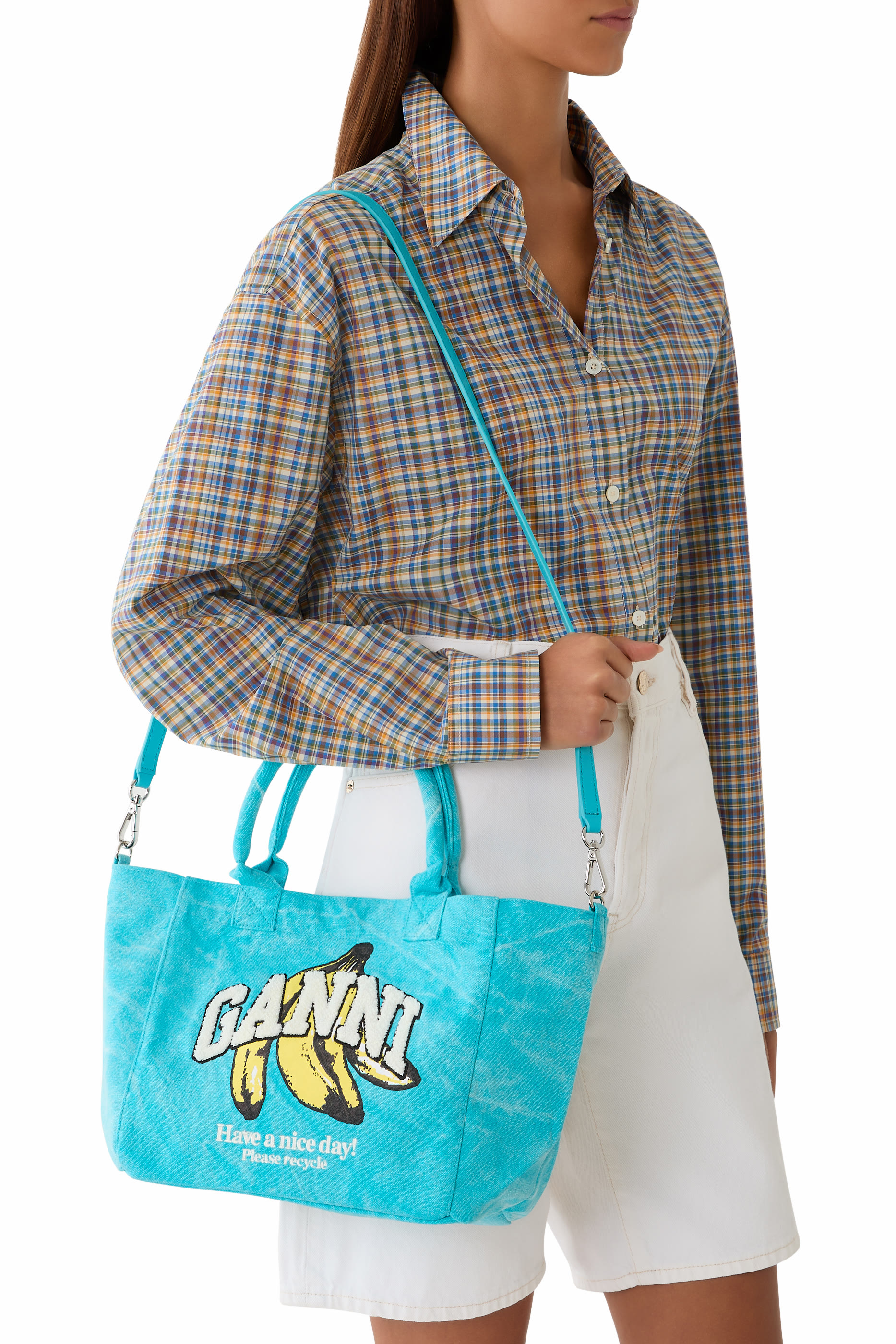 Logo Banana Print Tote Bag