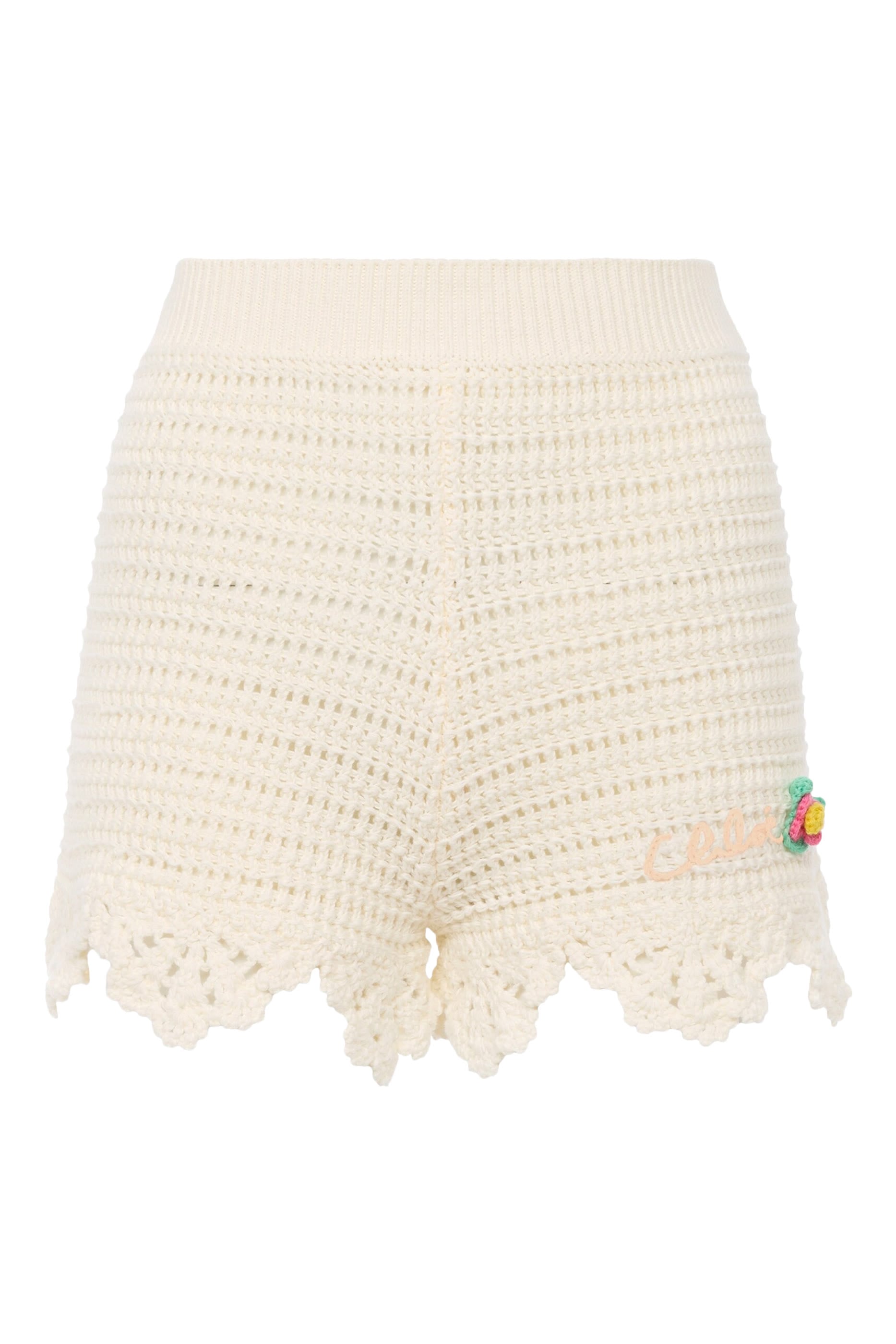 High-Waisted Logo Mini Shorts