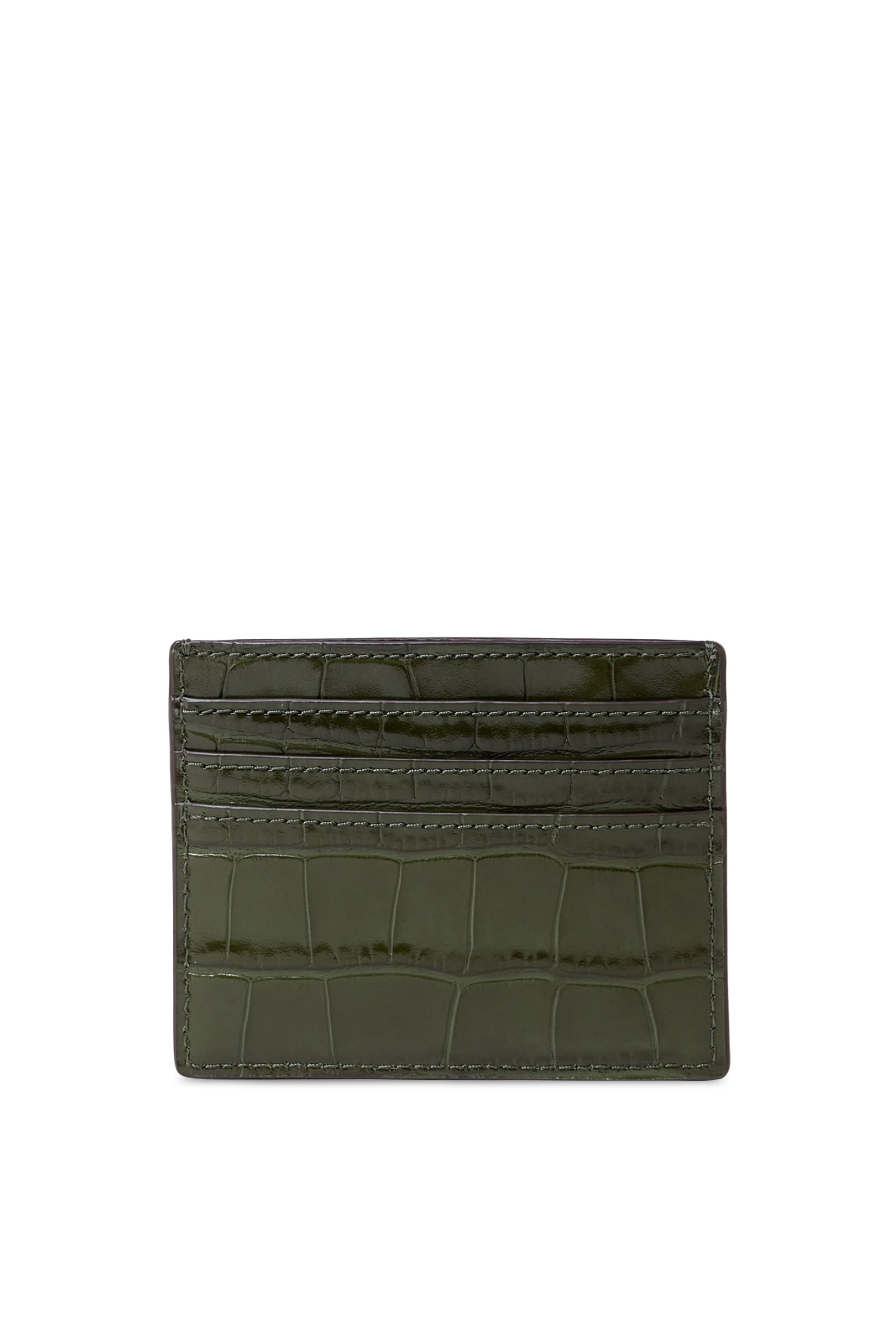 Classic Croc-Embossed Card Holder
