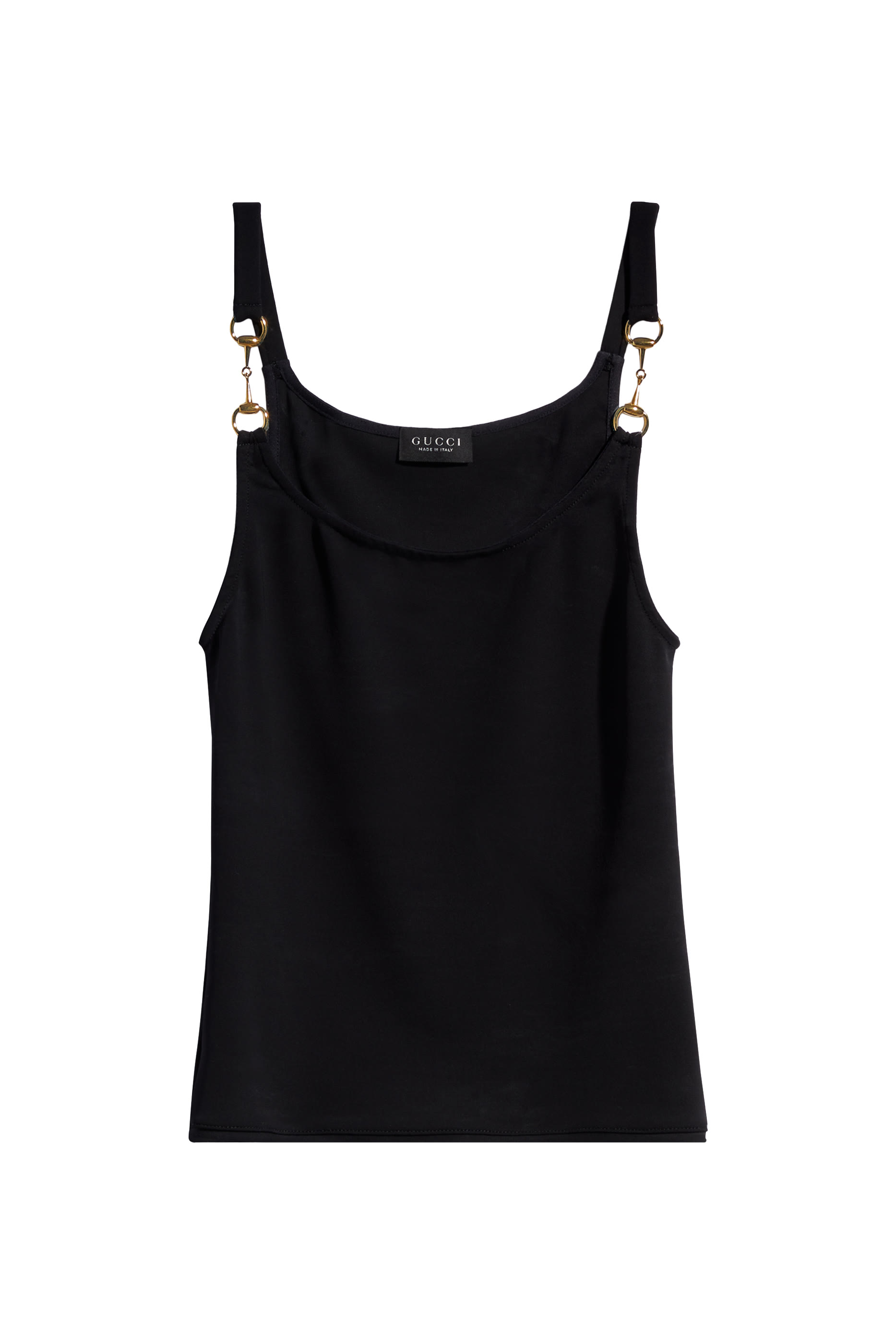 Horsebit Detail Spaghetti-Strap Top