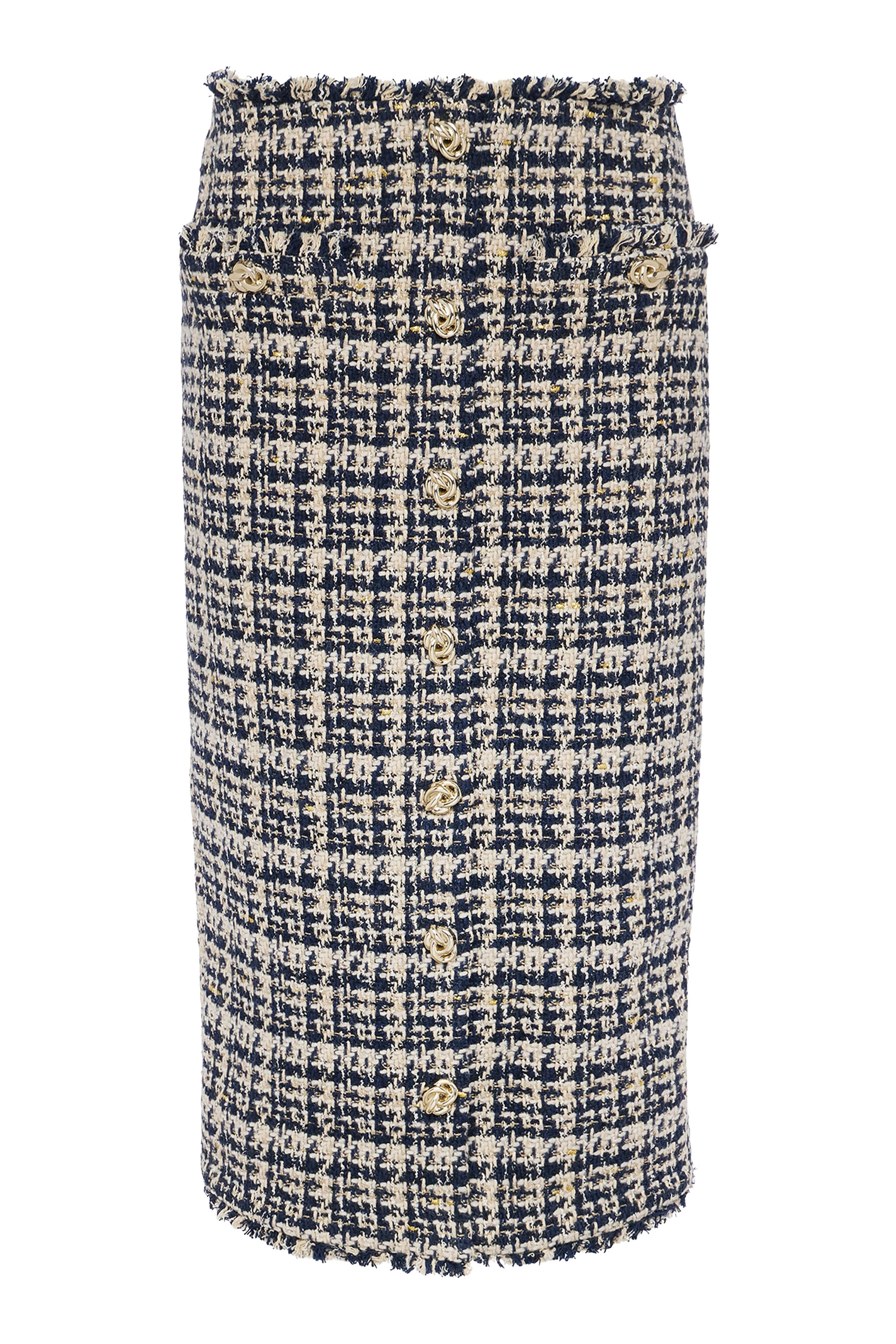 Tai Tweed Midi Skirt