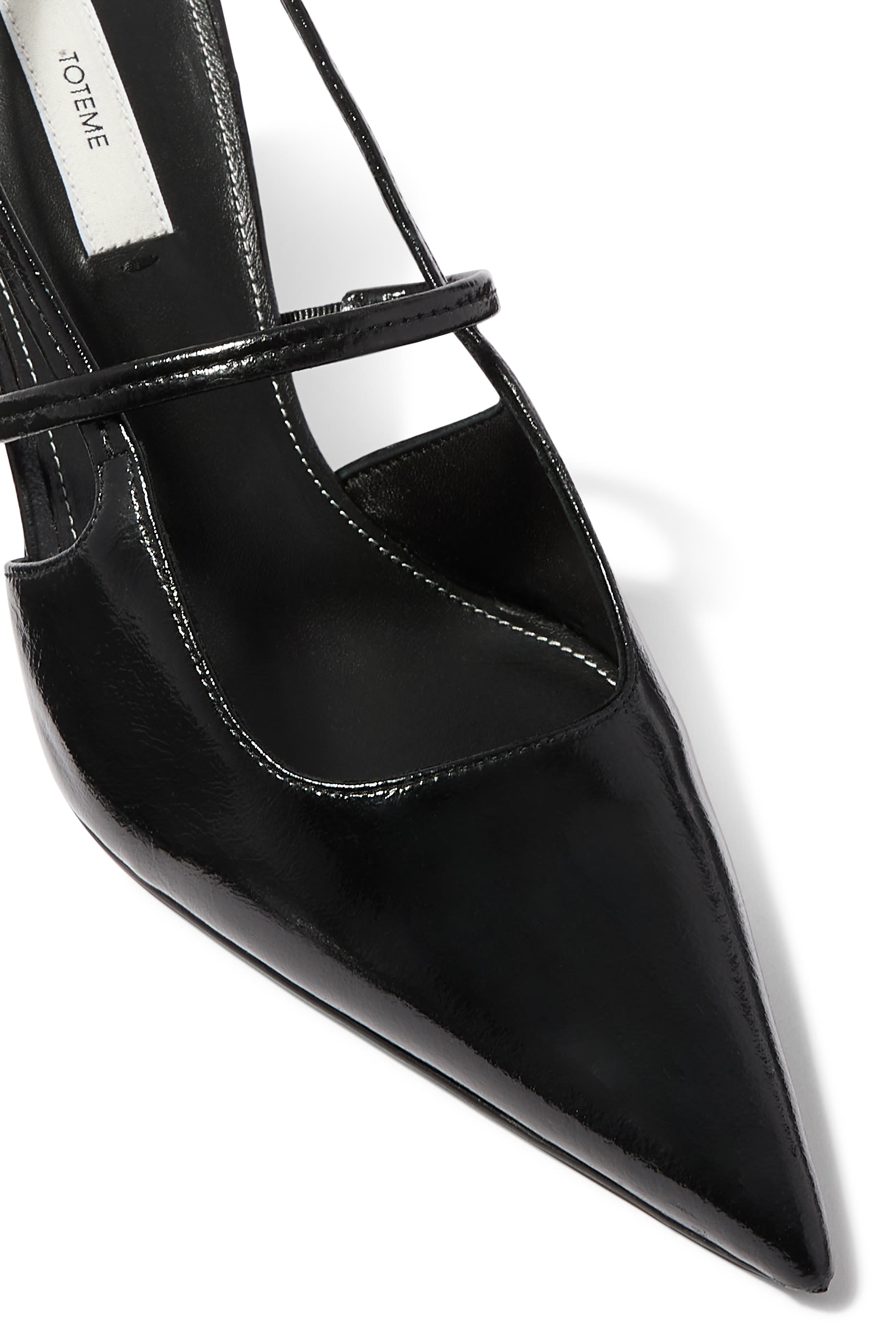 Naplack Stiletto Slingbacks 85