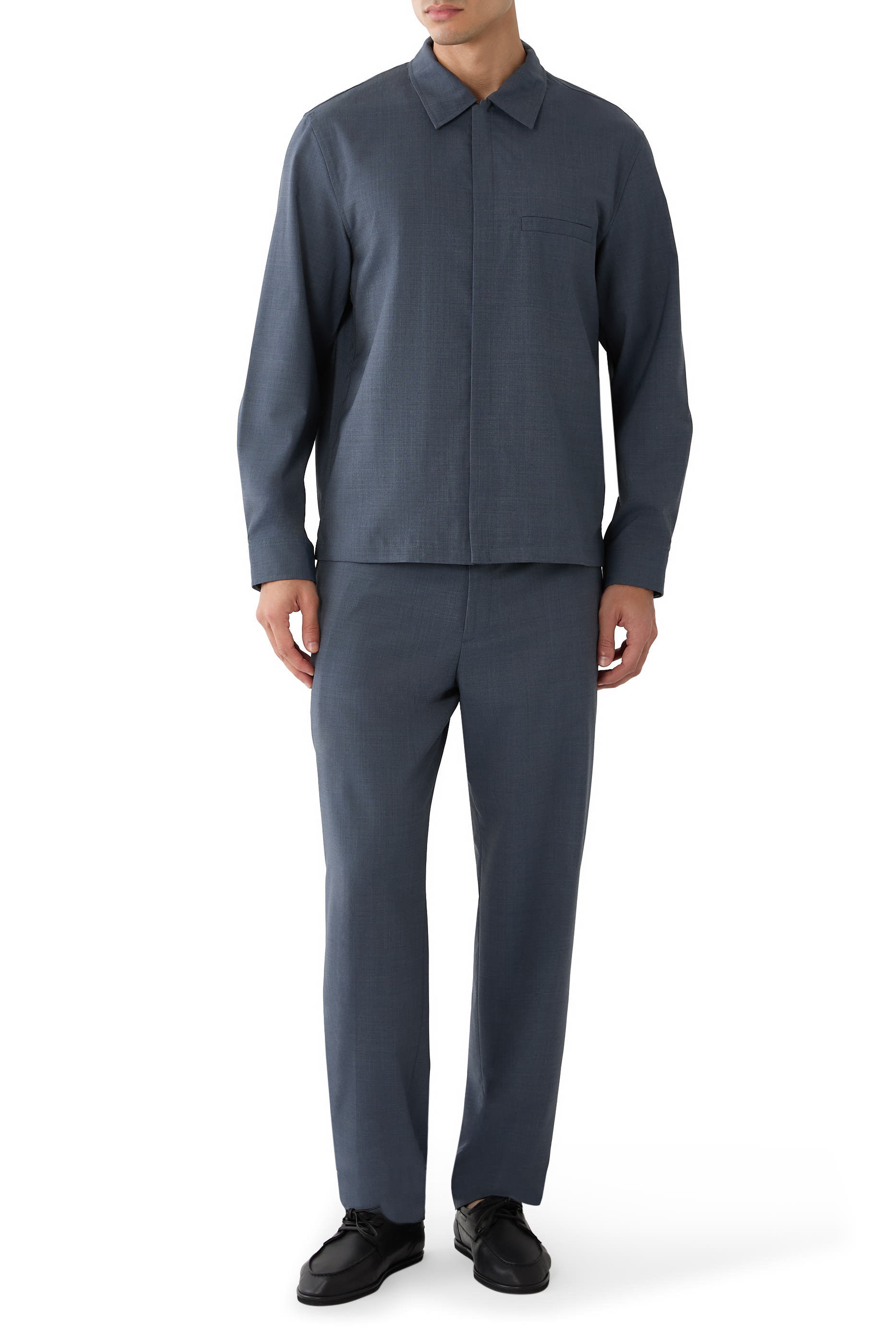  Zip Overshirt in Motion Wool
