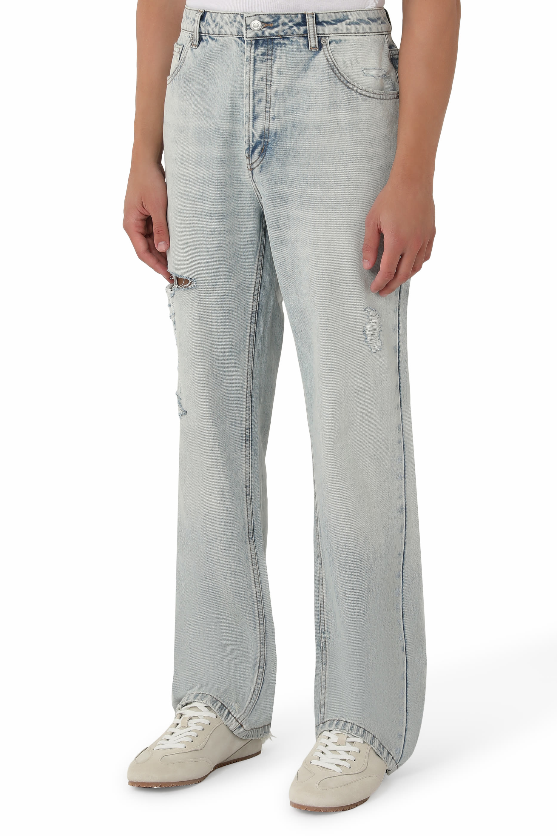 Logo Light Wash Jeans