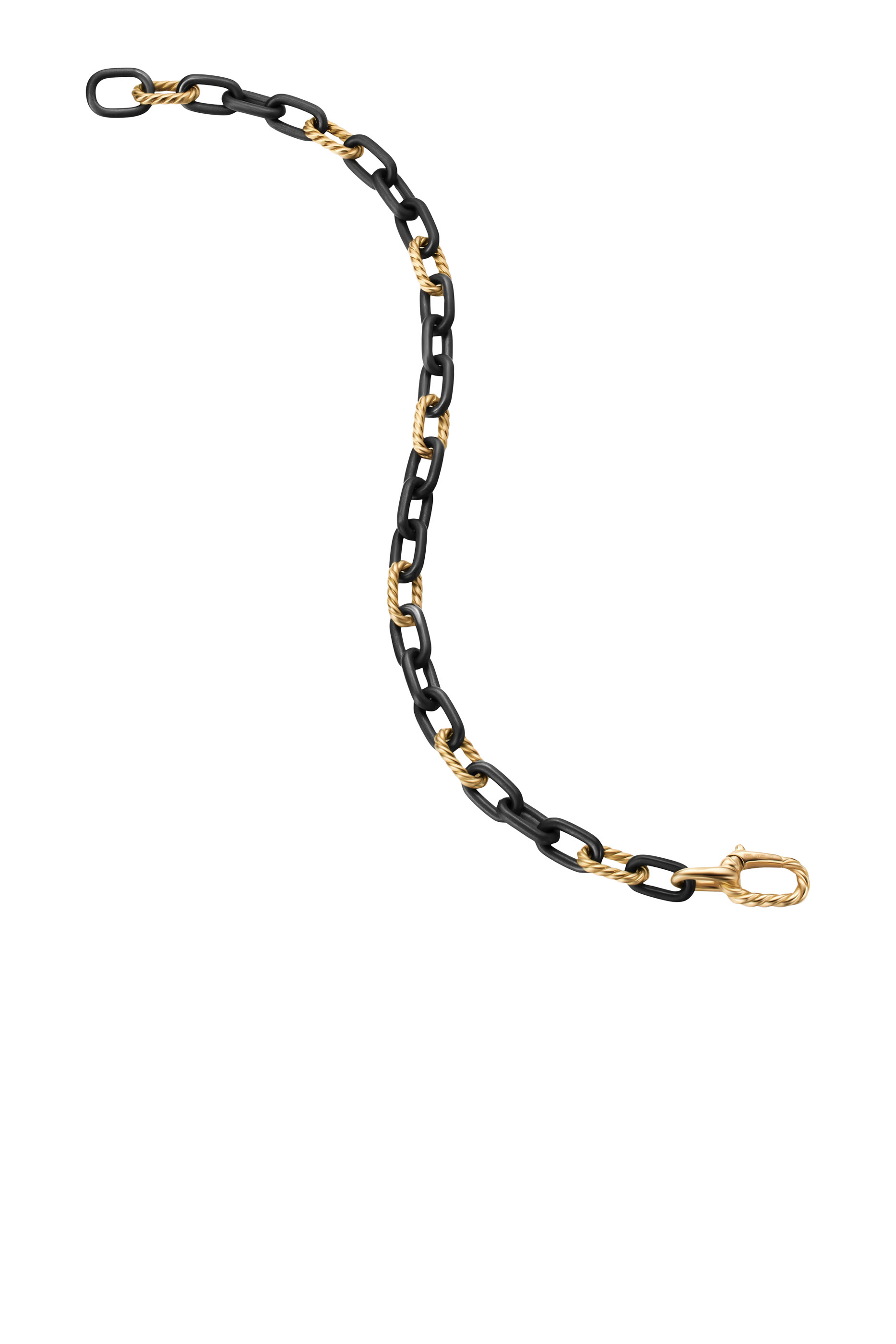 DY Madison&reg; Chain Bracelet, 18k Yellow Gold & Titanium