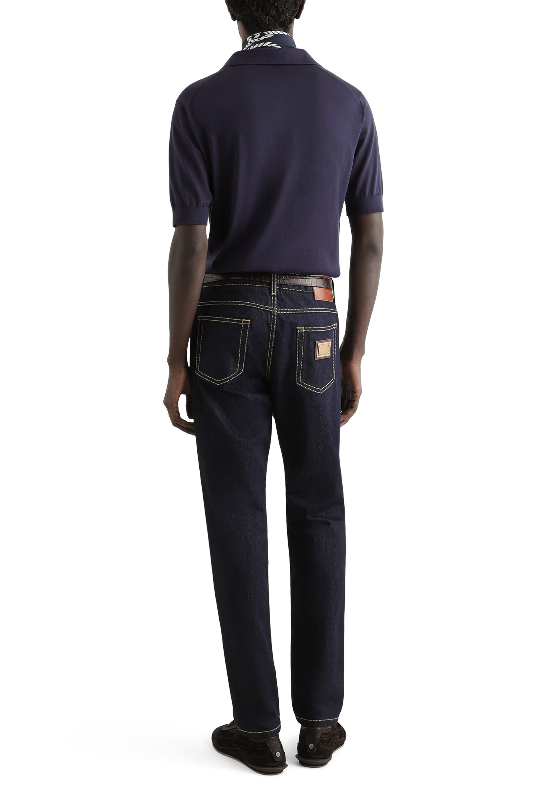  Silk Knit Polo Shirt 
