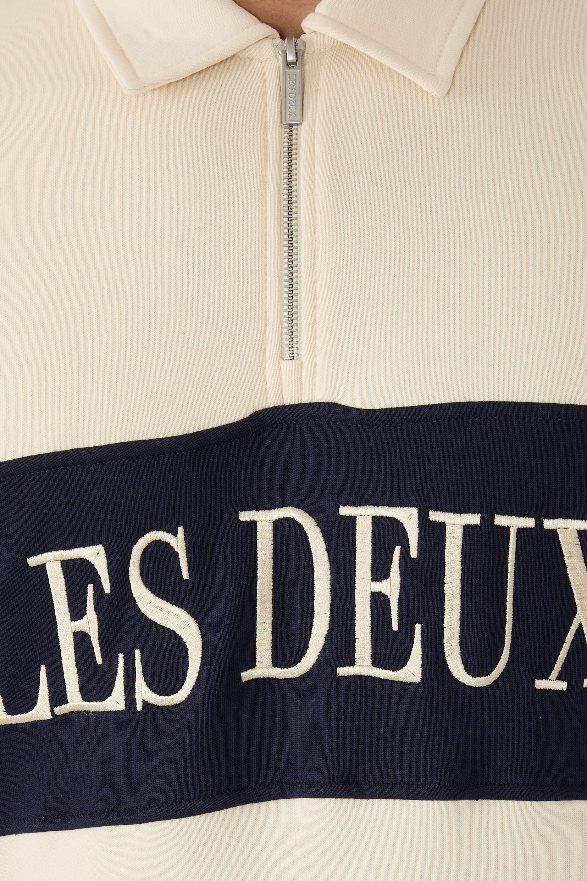 Zipper Rugby Sweatshirt