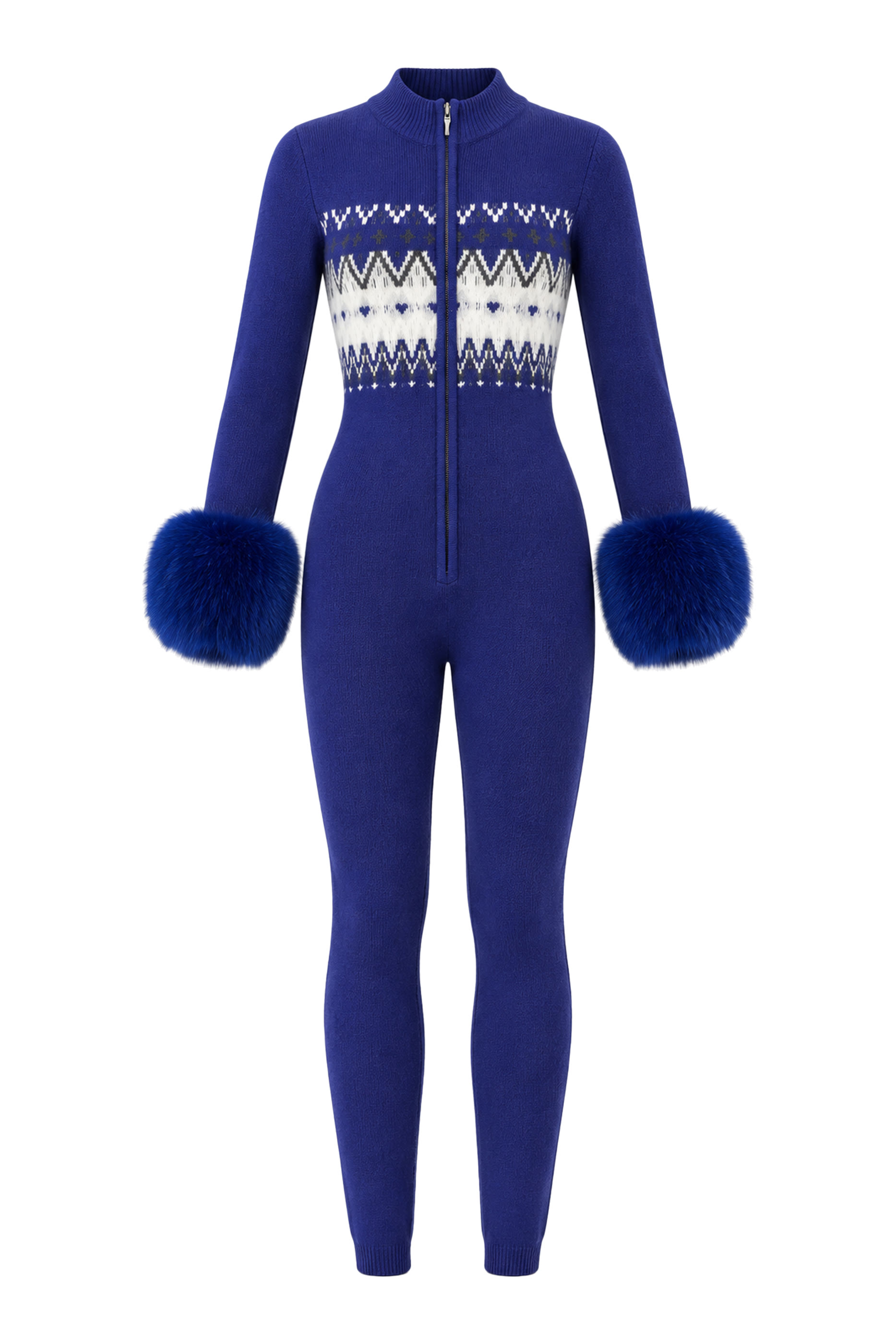 Fair Isle-print Jumpsuit in Merino Wool Blend