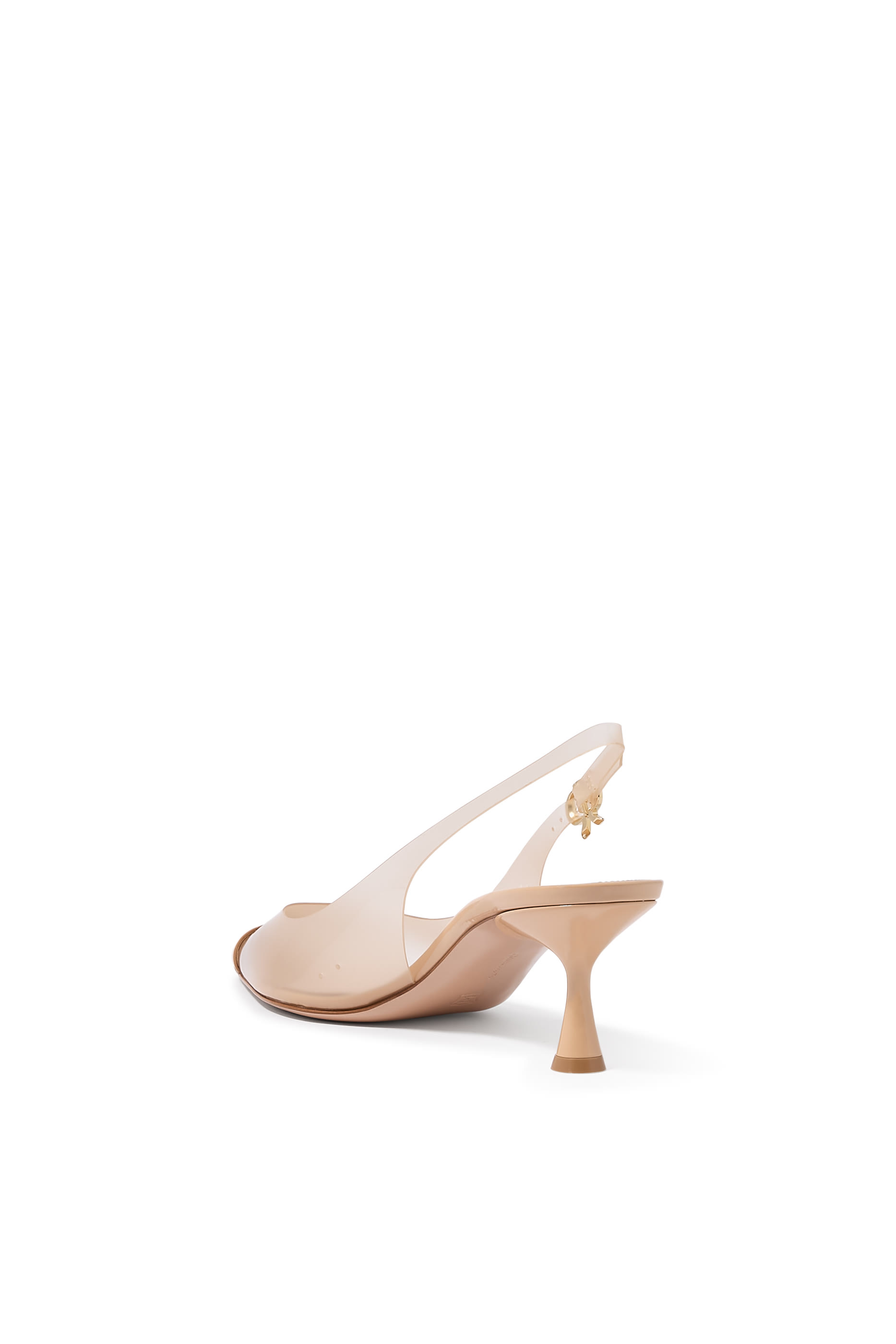 Diana 55 Slingback Pumps in Plexi and Patent