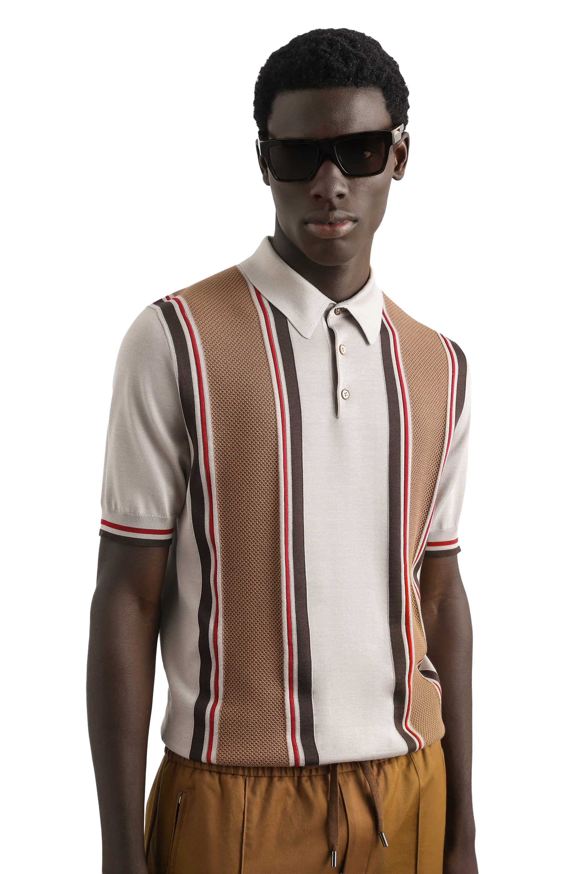 Satin Silk Polo Shirt