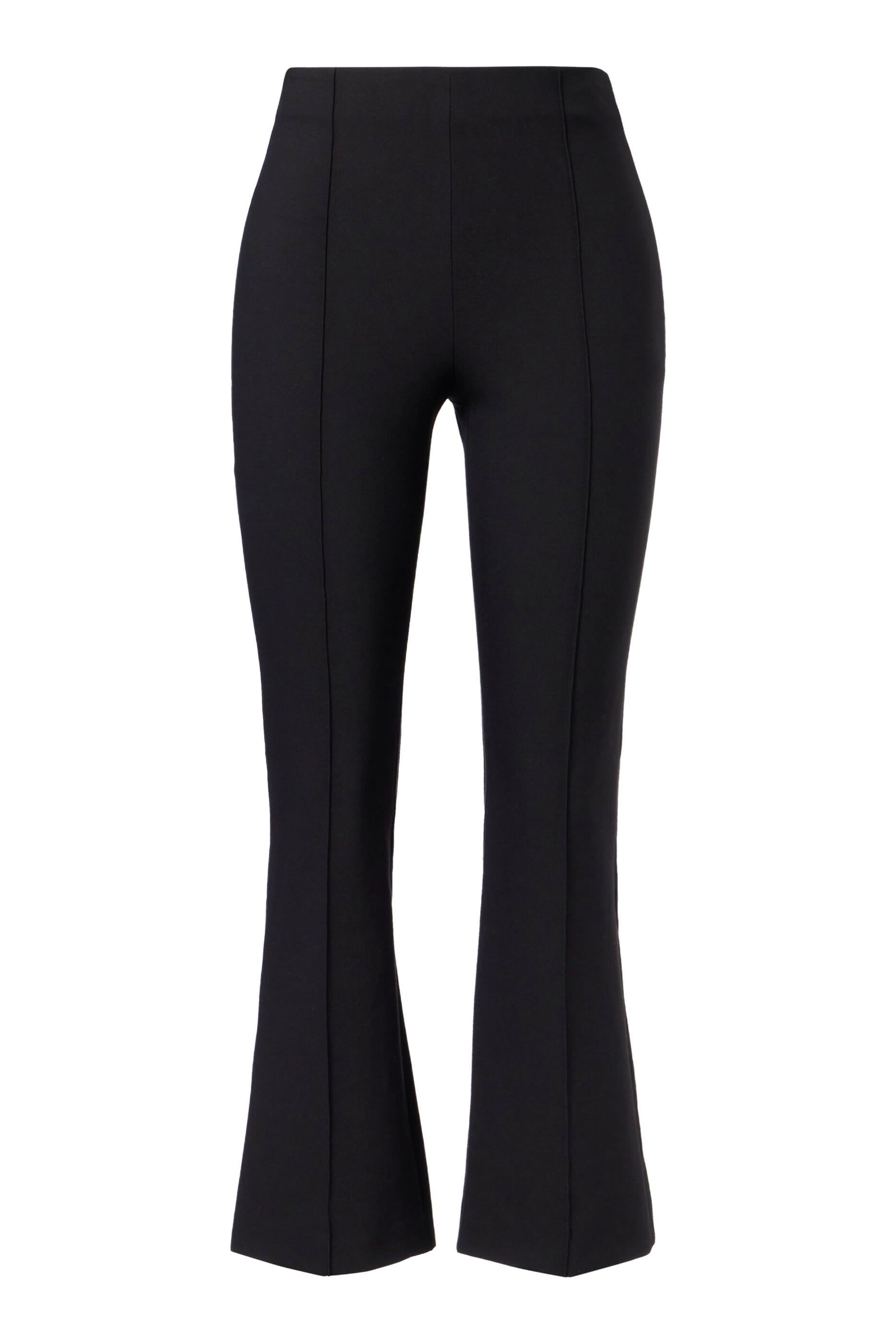 Niki Mid-Rise Pintuck Crop Flare Pant